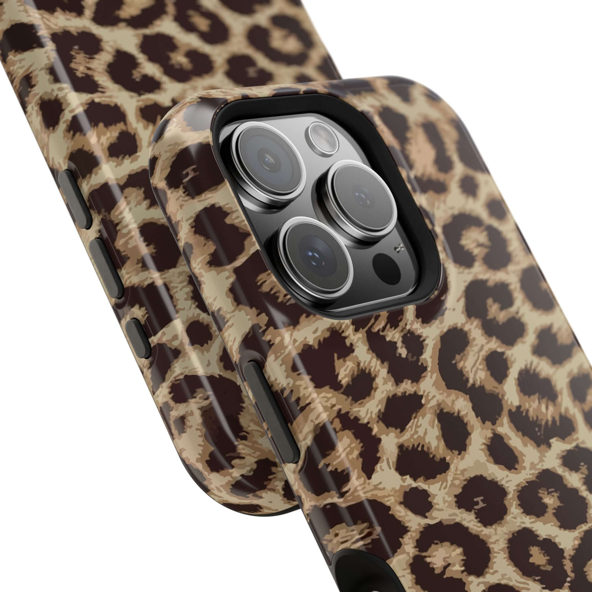 Stylish Savannah Rush Cheetah Case for iPhone 16 with MagSafe design and bold animal print, perfect cute phone case accessory.