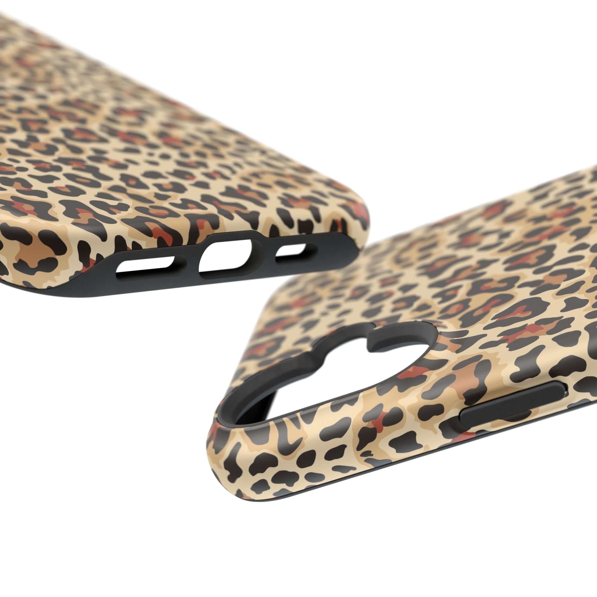 Wildly Chic leopard print MagSafe iPhone case, colorful and cute phone accessory with abstract animal design for stylish protection.