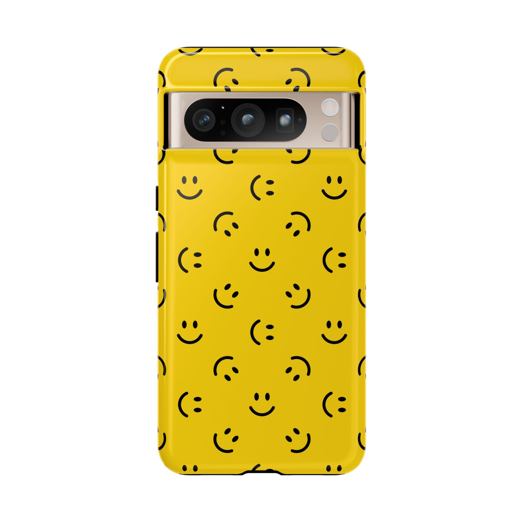 No te preocupes, sé feliz | Estuche sonriente amarillo