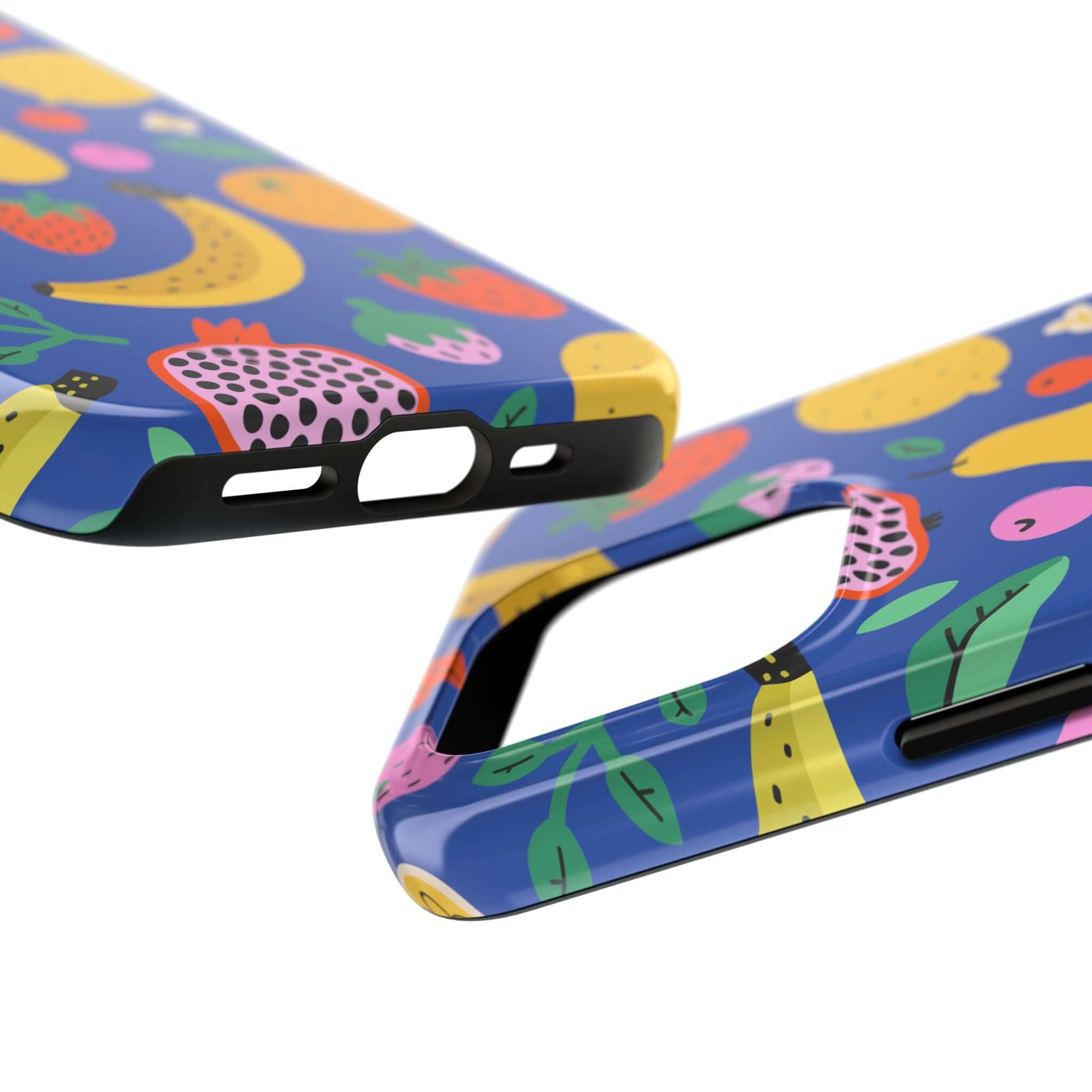 Cute phone cover featuring a colorful beachy fruit design, perfect for Apple iPhone cases. Ideal for tropical vibes!