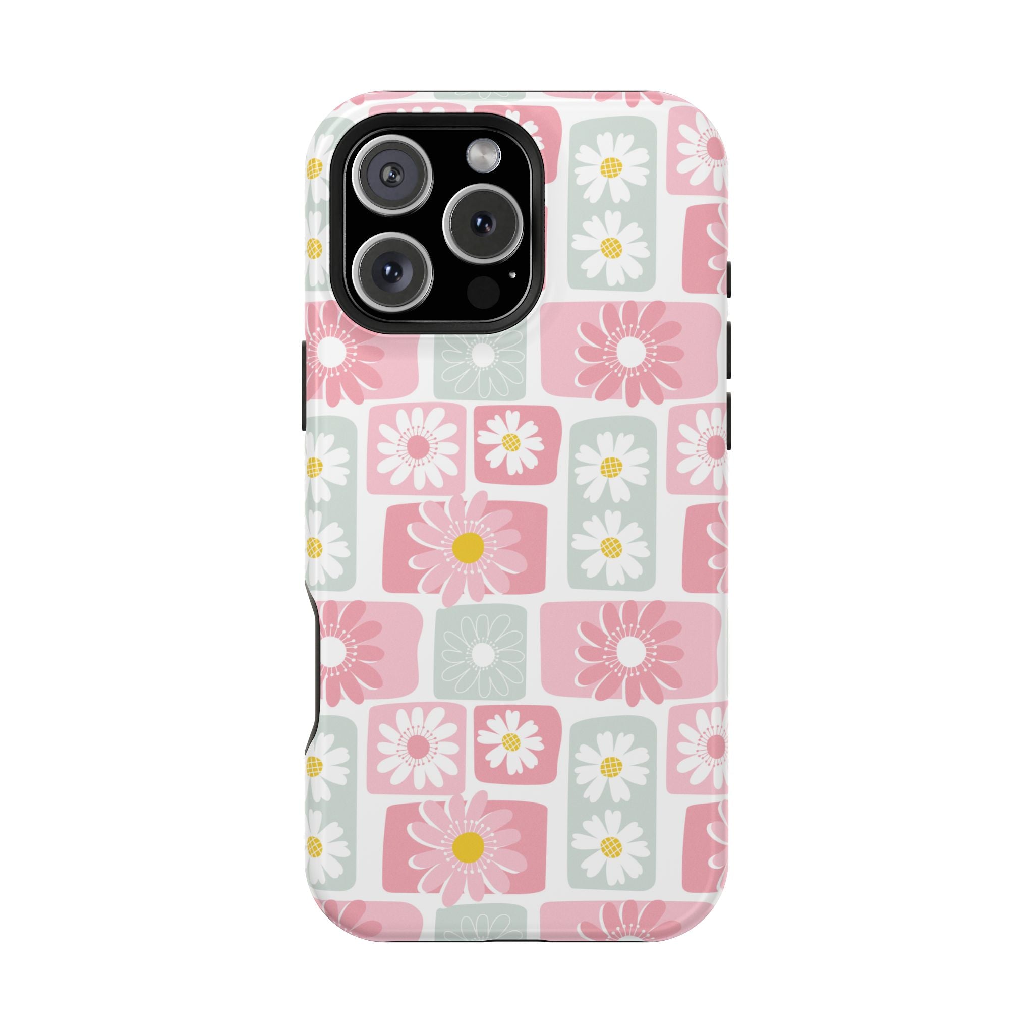 Daisy Craze | Checkered Floral Case