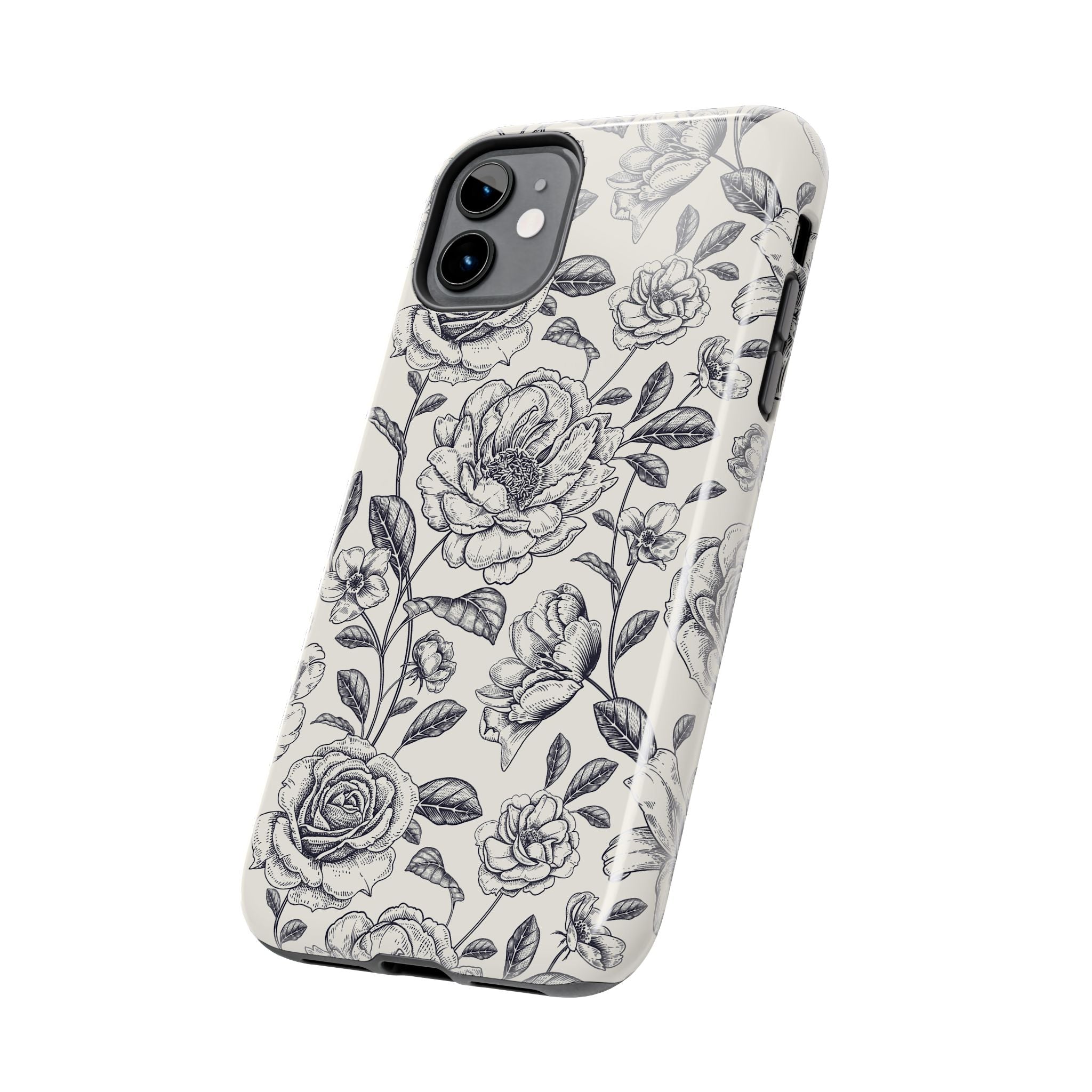 Vintage Memories | Black Flower Case