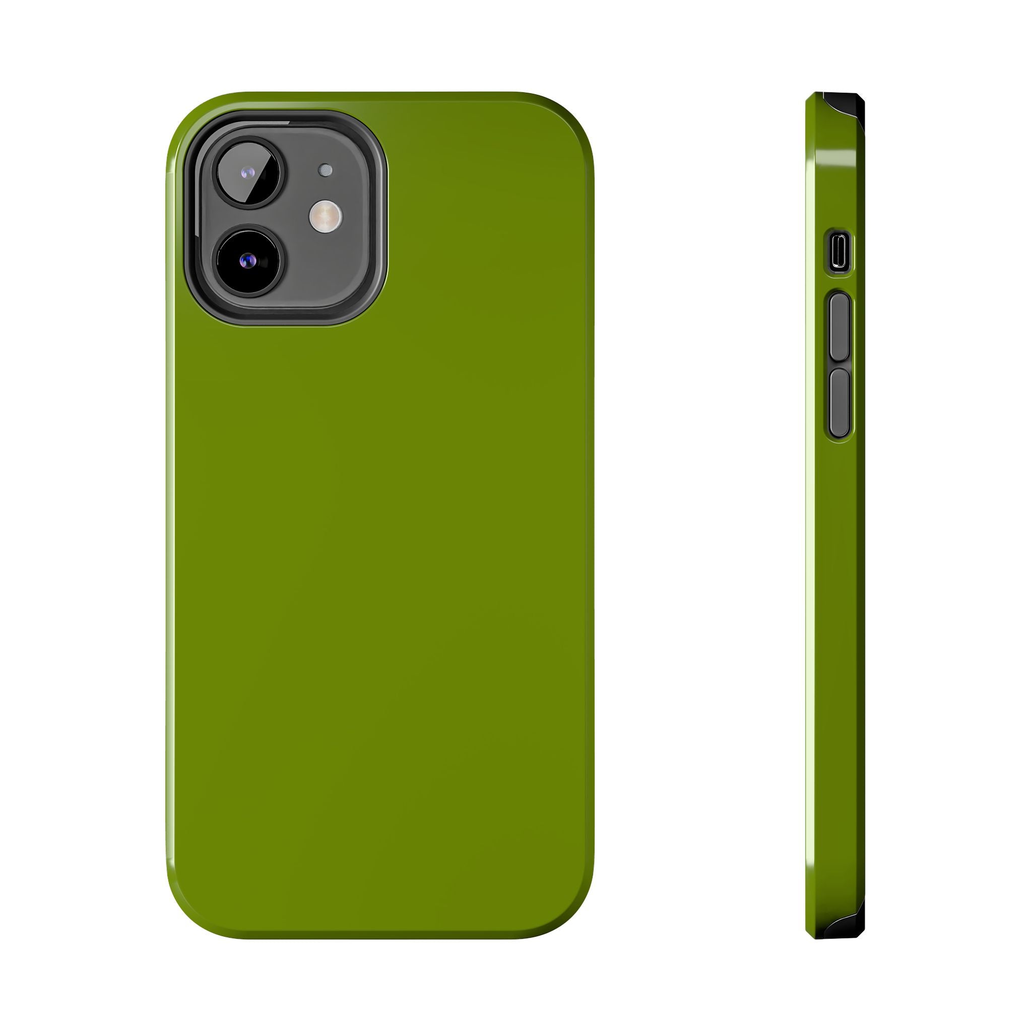 Matcha Tea solid green iPhone case, a cute phone case with scratch protection, ideal for a floral iPhone case upgrade.