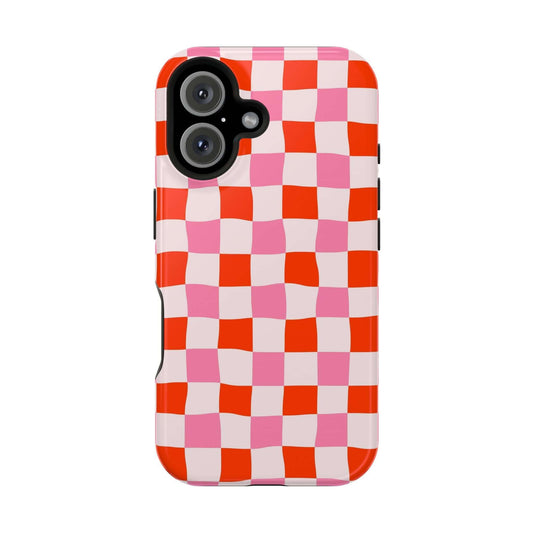 Love Check | Pink Checkered Case