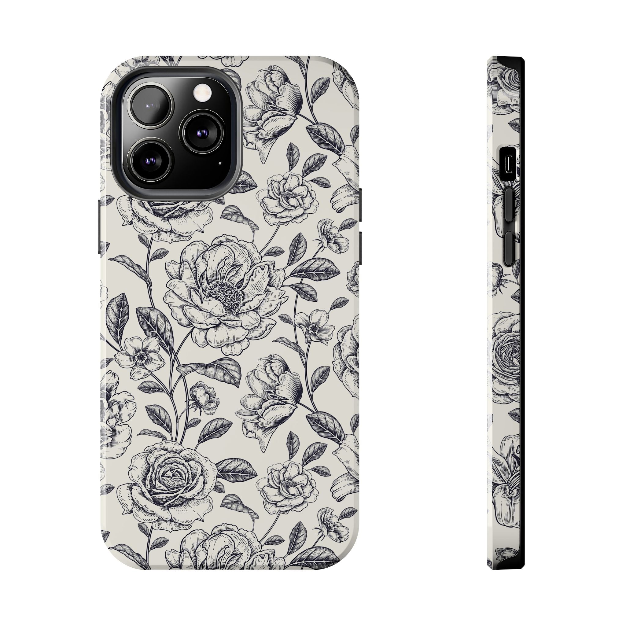 Vintage Memories | Black Flower Case