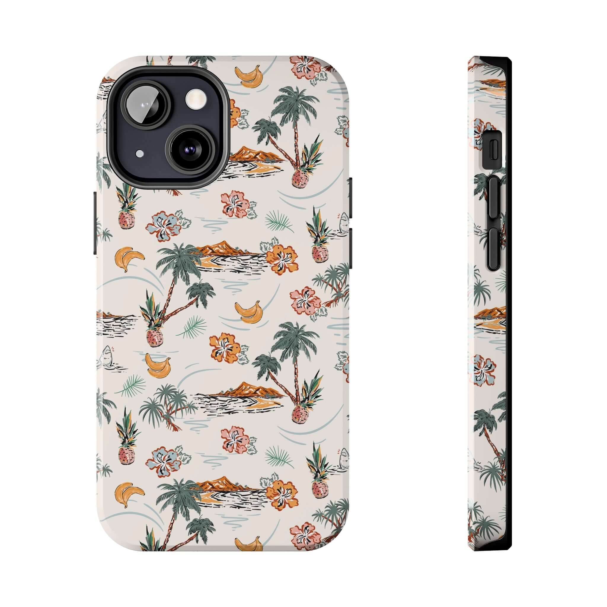 Cute Tropical iPhone 14 Case with Palm Tree Design and Free Shipping