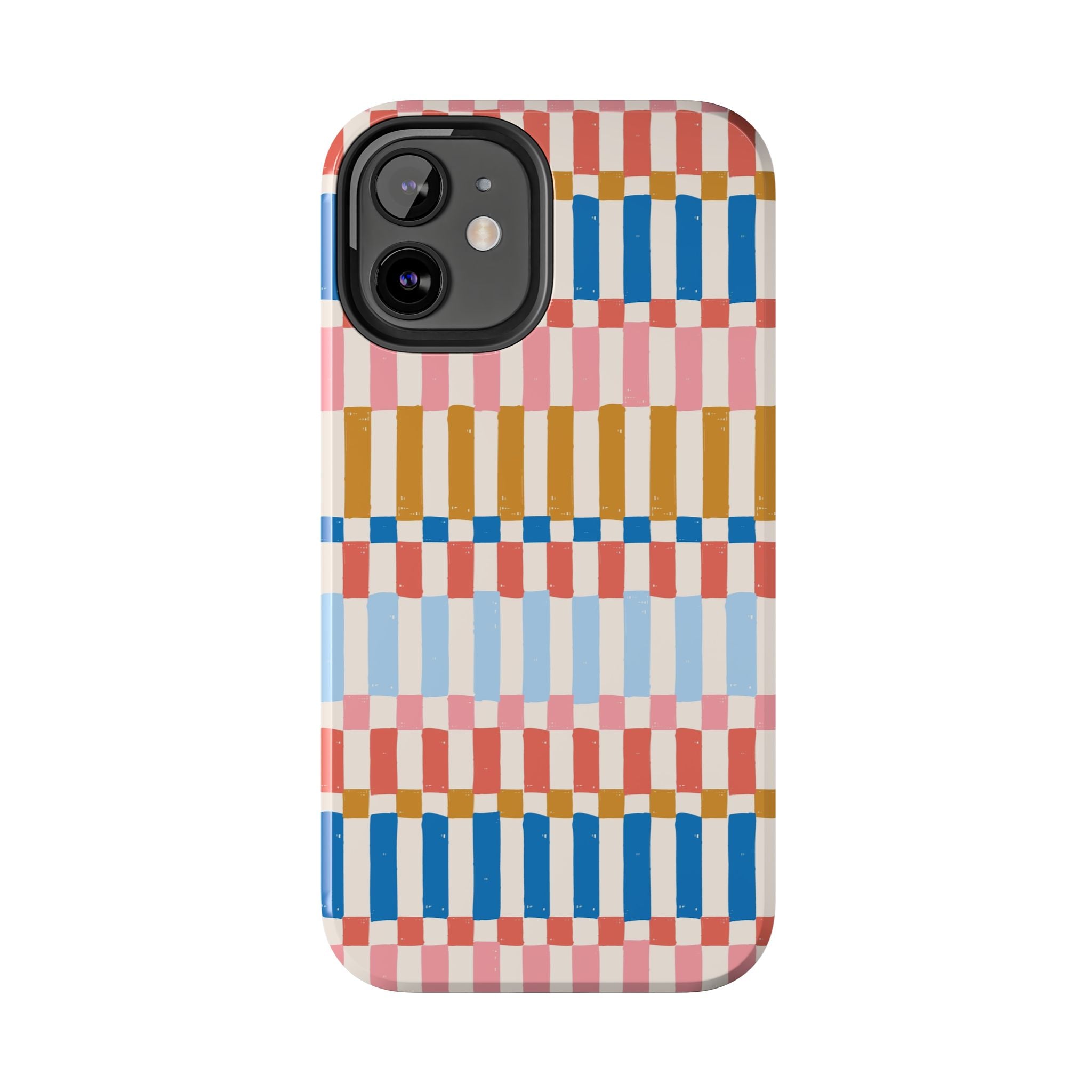 Vibrant stripes vintage drawing iPhone case cover for cute and stylish phone protection.