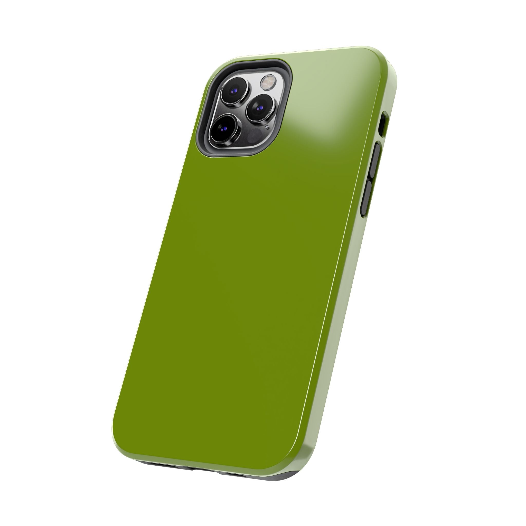 Solid green Matcha Tea iPhone case offering stylish protection, cute phone case for iPhone.