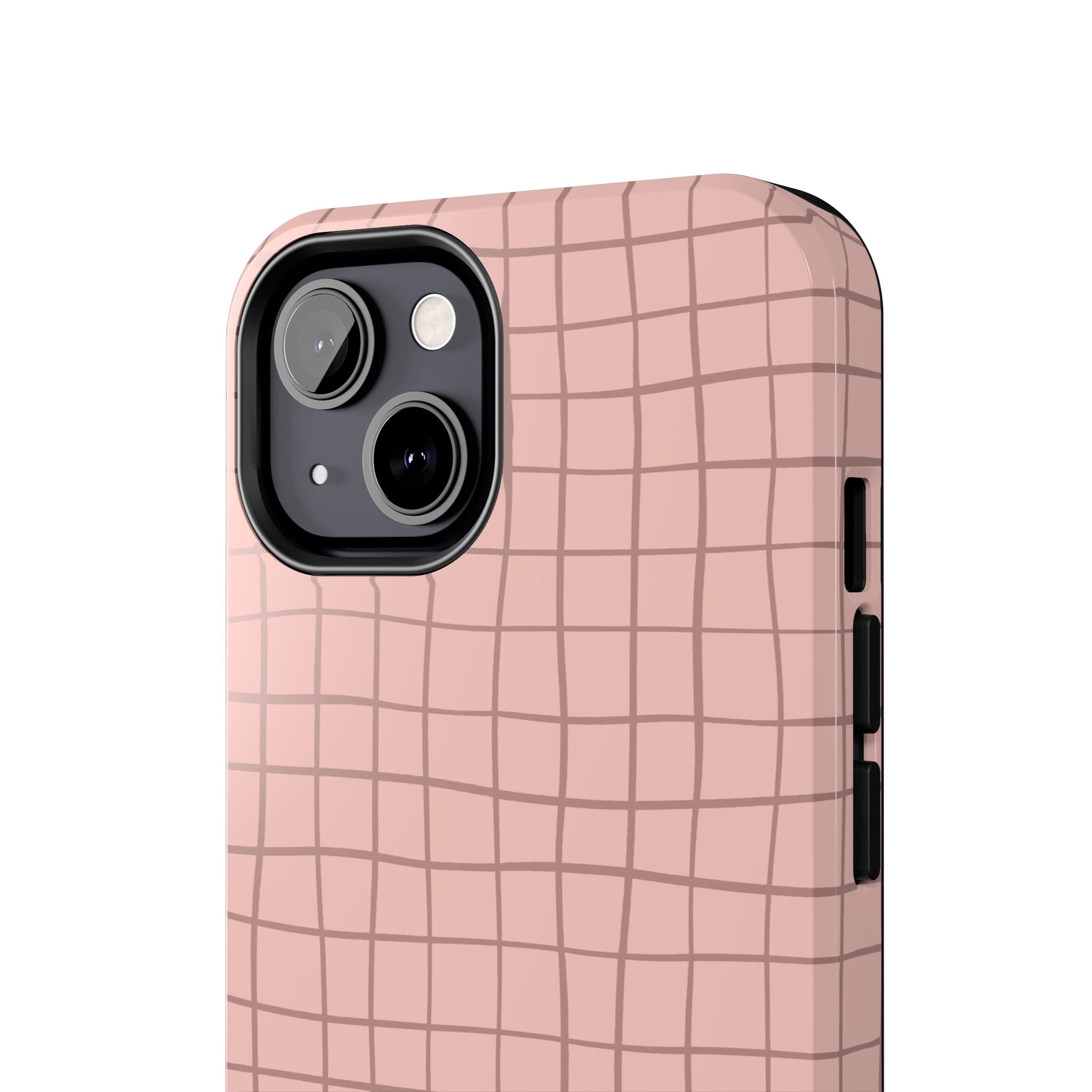 Blush Grid Pink Abstract iPhone Case with Free Shipping - Cute Custom Phone Cover for iPhone