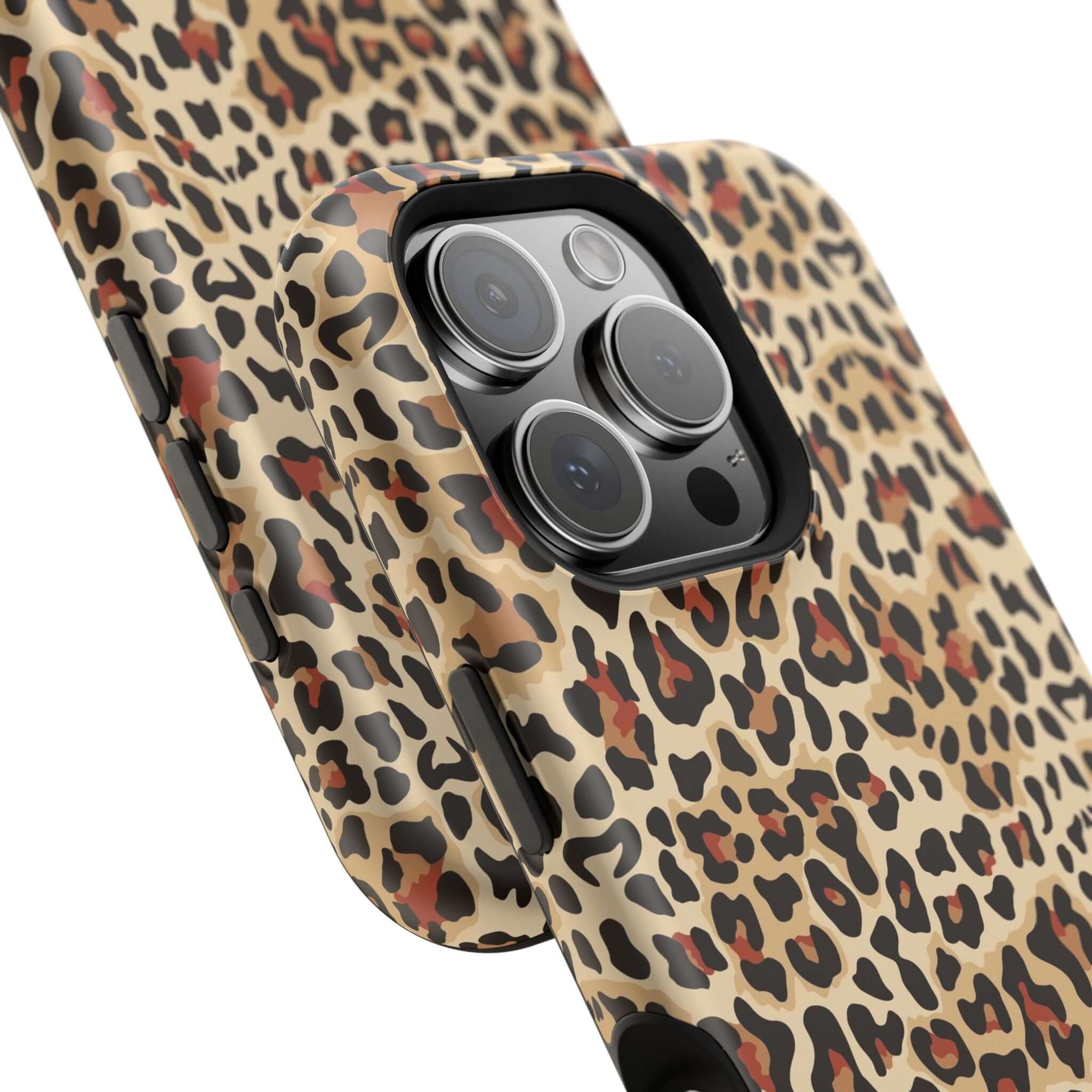 Leopard Print MagSafe iPhone Case - Wildly Chic, Cute and Colorful Abstract Design, Stylish and Protective Phone Cover