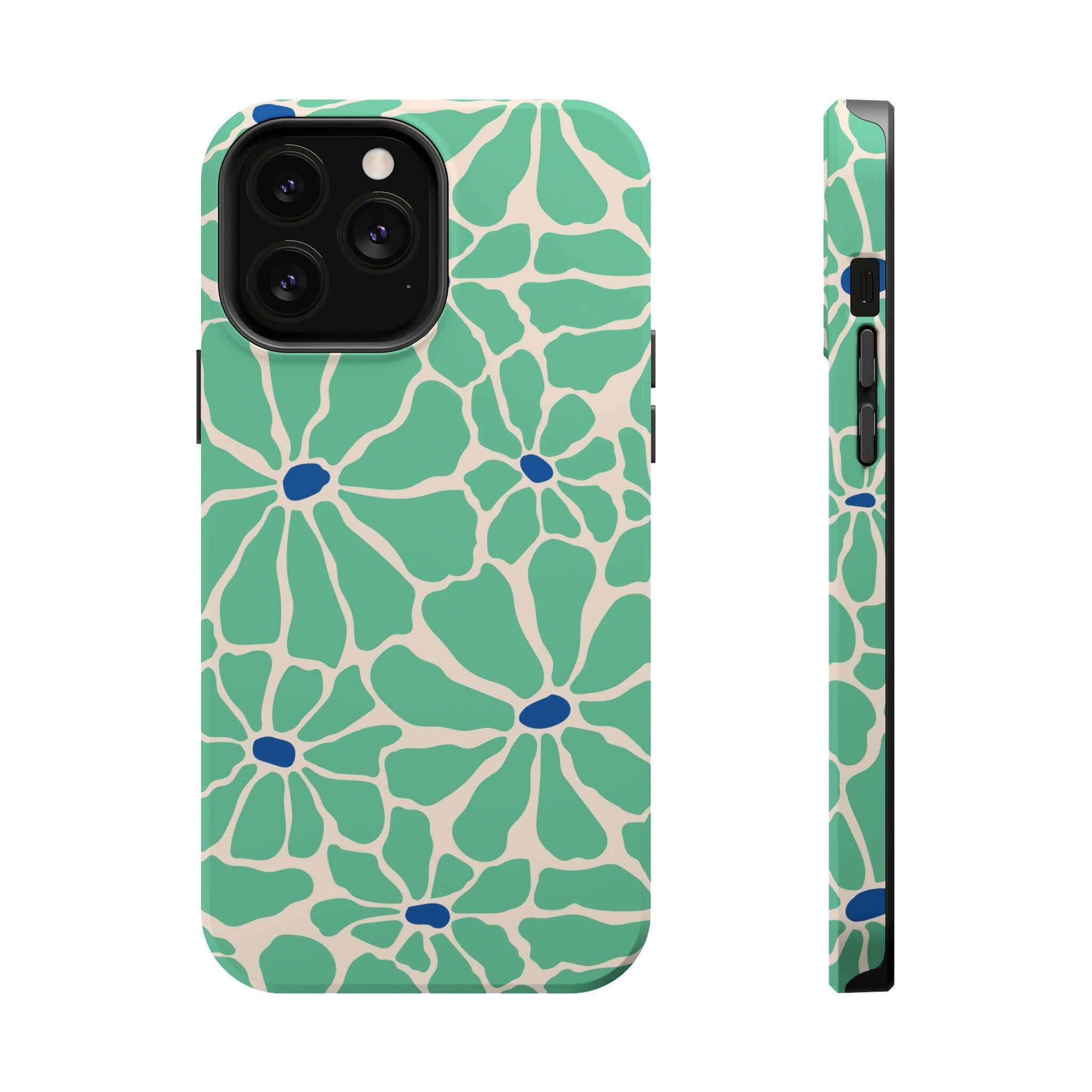 Cute phone cover featuring a tropical floral design for Apple iPhone, showcasing vibrant colors and MagSafe compatibility.