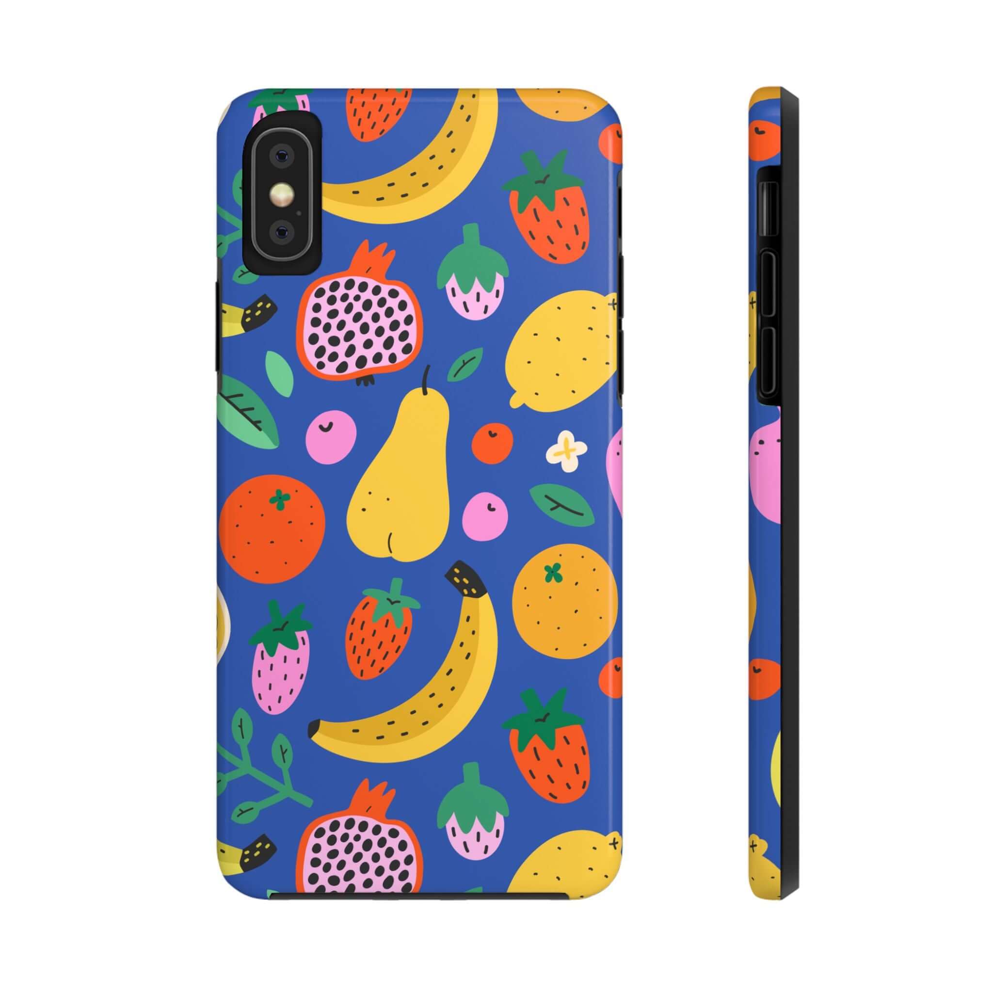 Cute phone cover featuring vibrant beachy fruit design, perfect Apple iPhone case for summer fun and style.