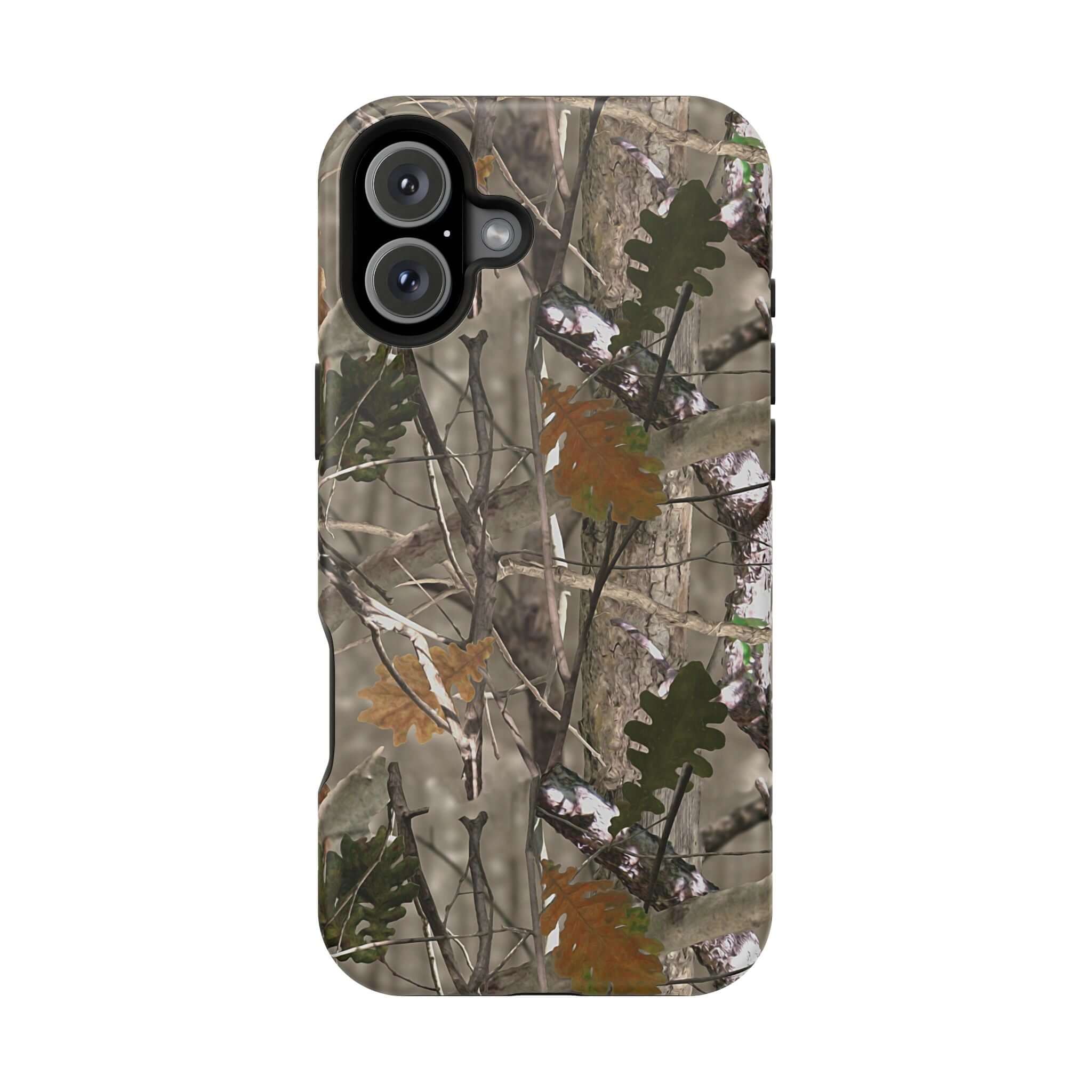 Forest Camo iPhone Case with MagSafe, Cute Animal Print, Modern Phone Case Design by Camo Couture