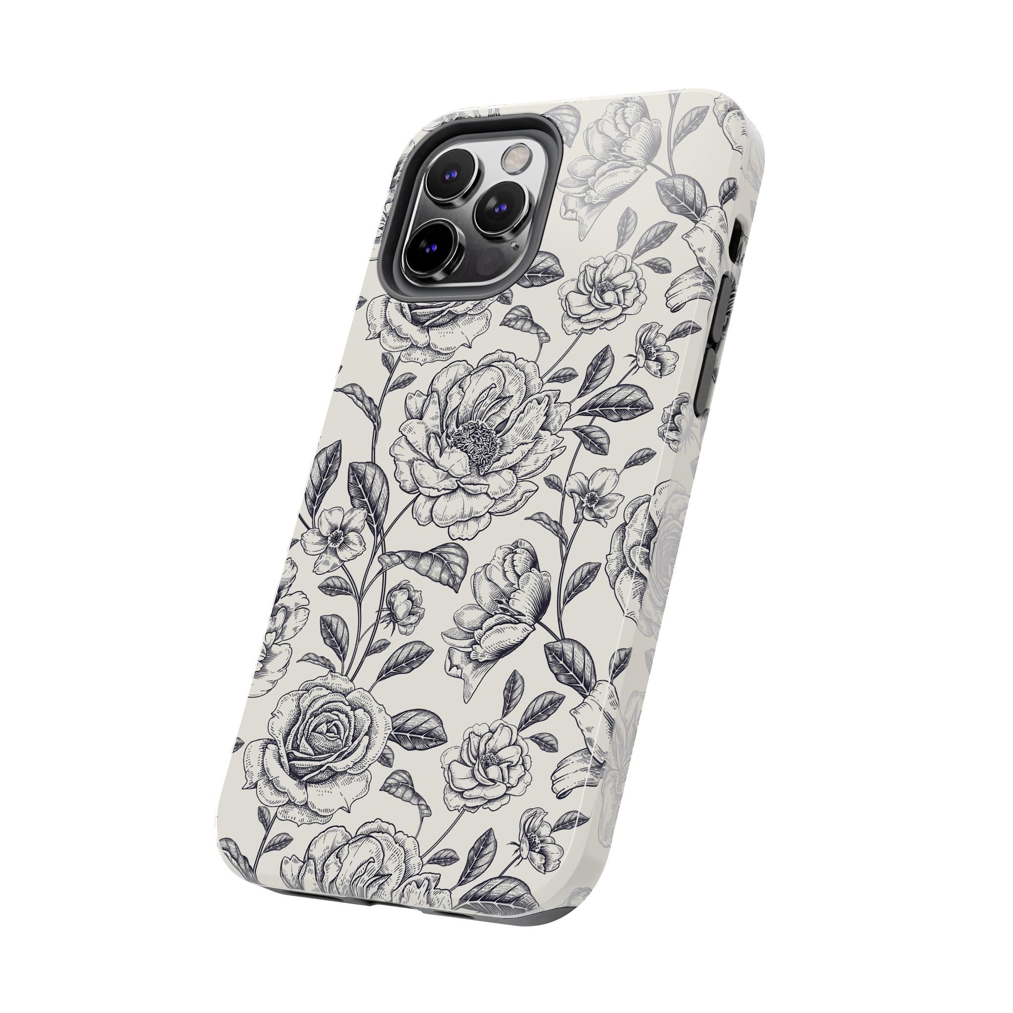 Vintage Memories | Black Flower Case