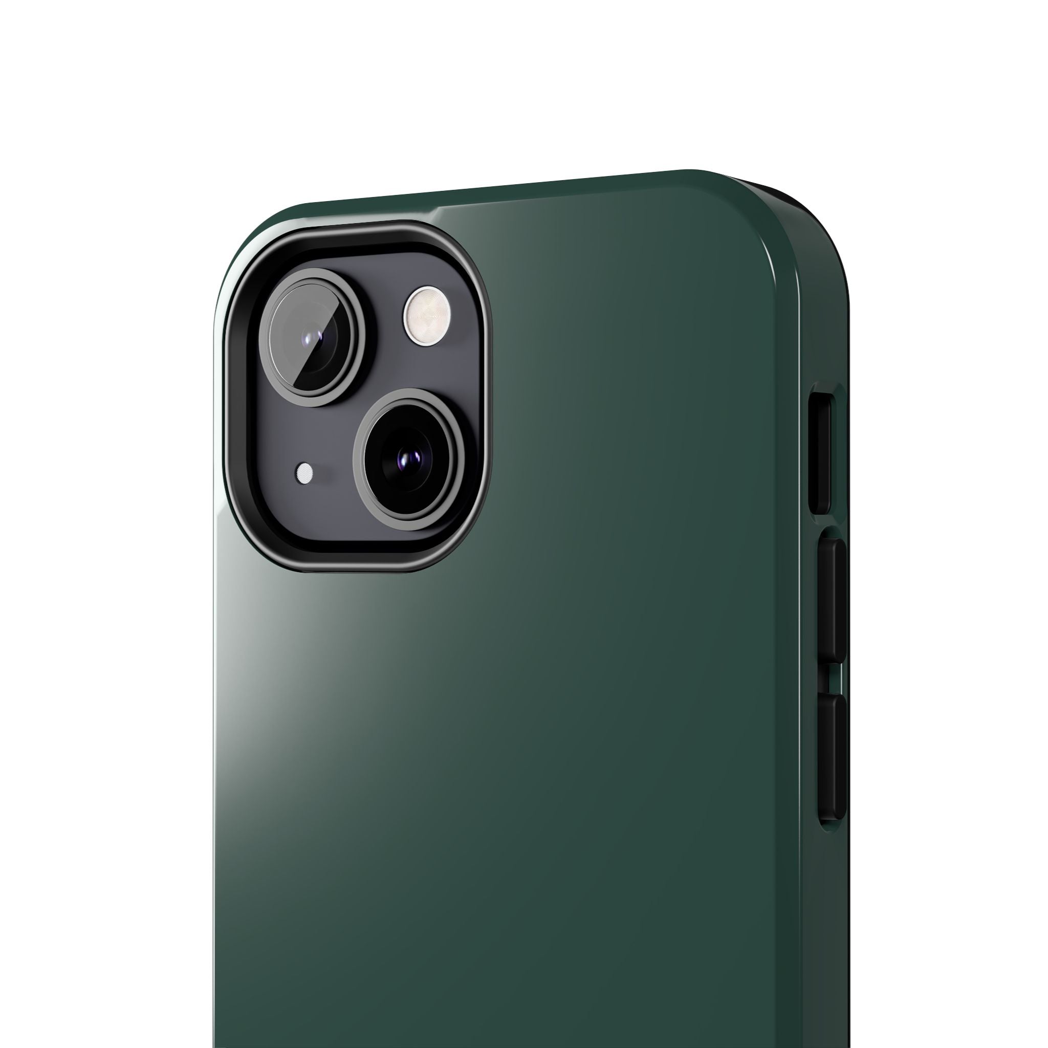 Solid green iPhone 16 case offering cute protection and style. Perfect phone cover for a pop of color.