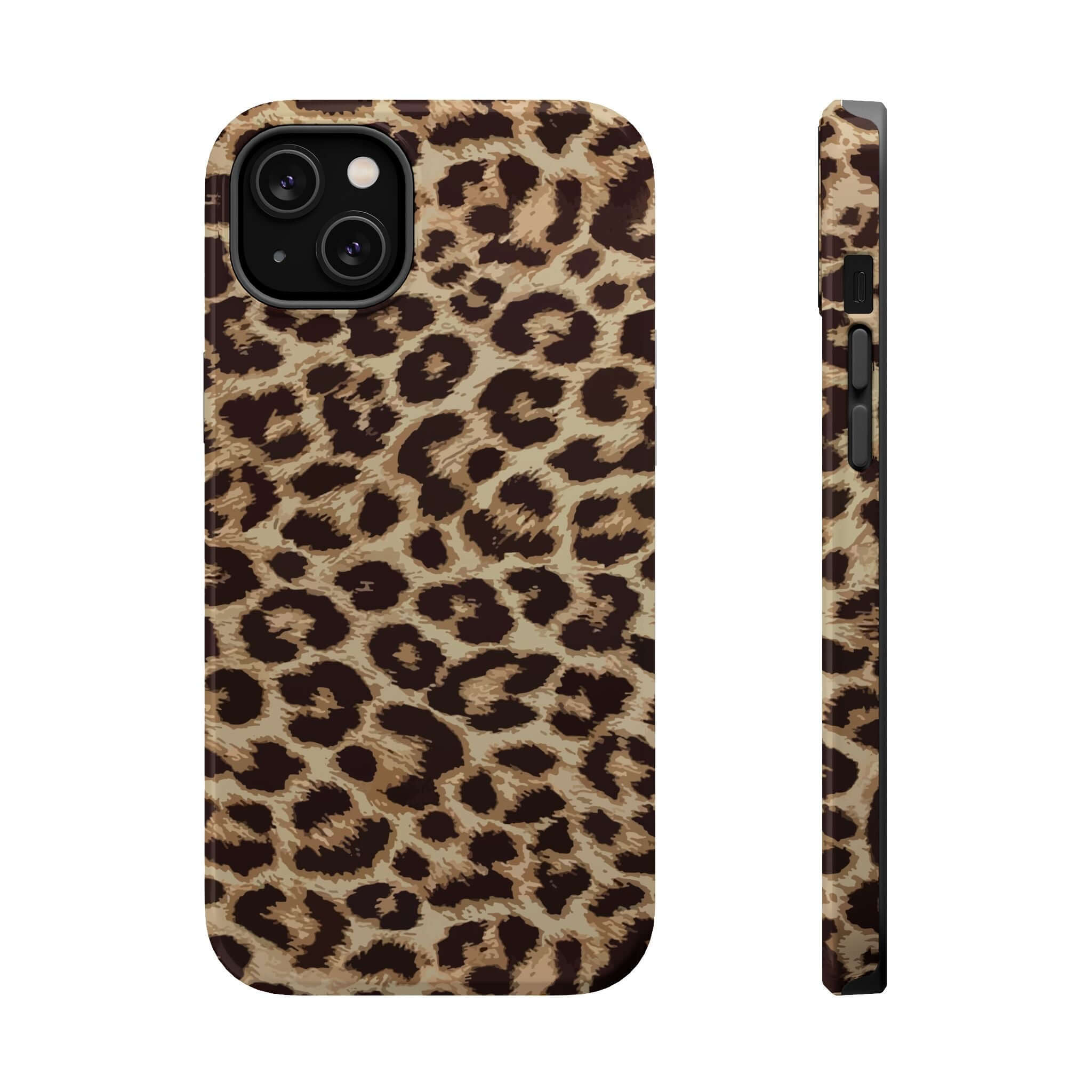 Stylish Savannah Rush Cheetah Case for iPhone 16 with bold animal print and MagSafe design, a cute phone case to protect your device.