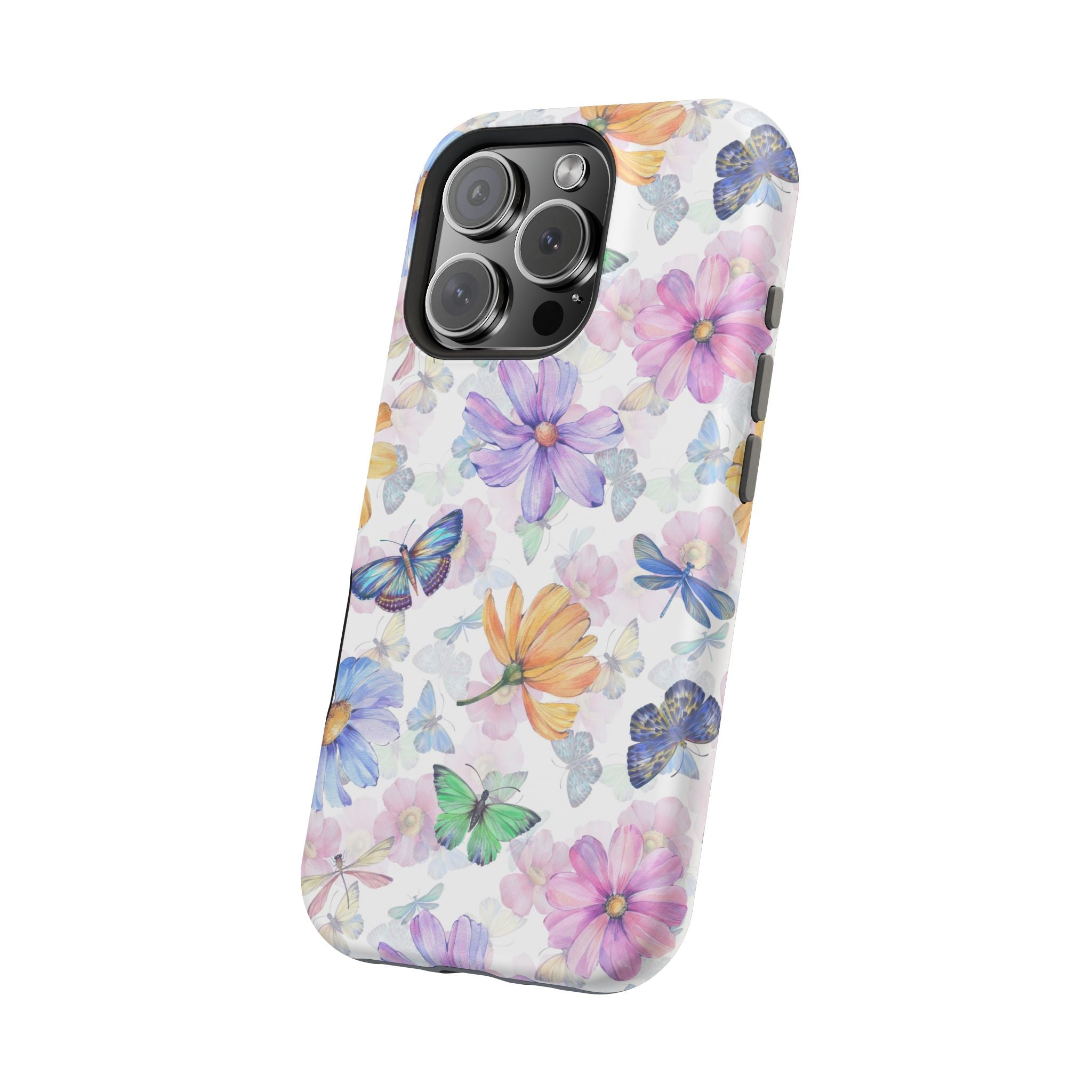 Fluttering Blooms | Watercolor Butterfly Case