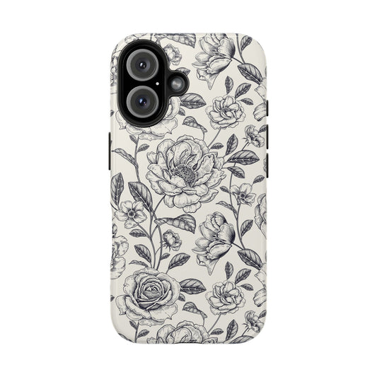 Vintage Memories | Black Flower Case