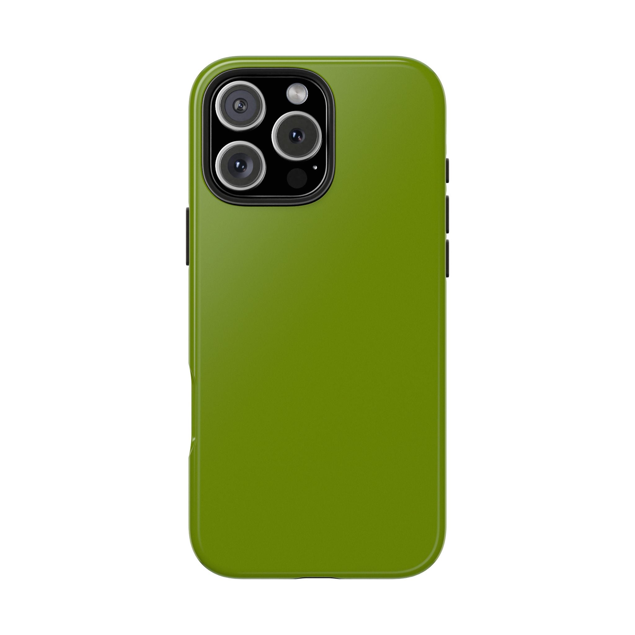 Cute solid green Matcha Tea iPhone case, protects from scratches, trendy floral phone case for iPhone.