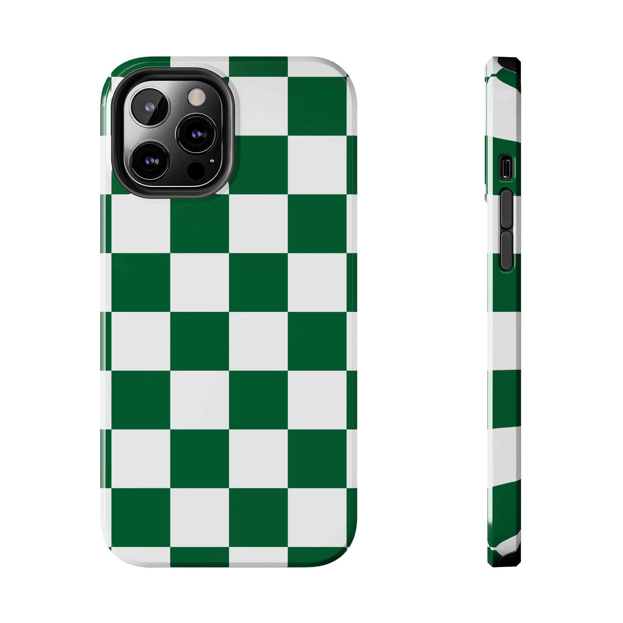 Effortlessly Chic | Green Checkered Case