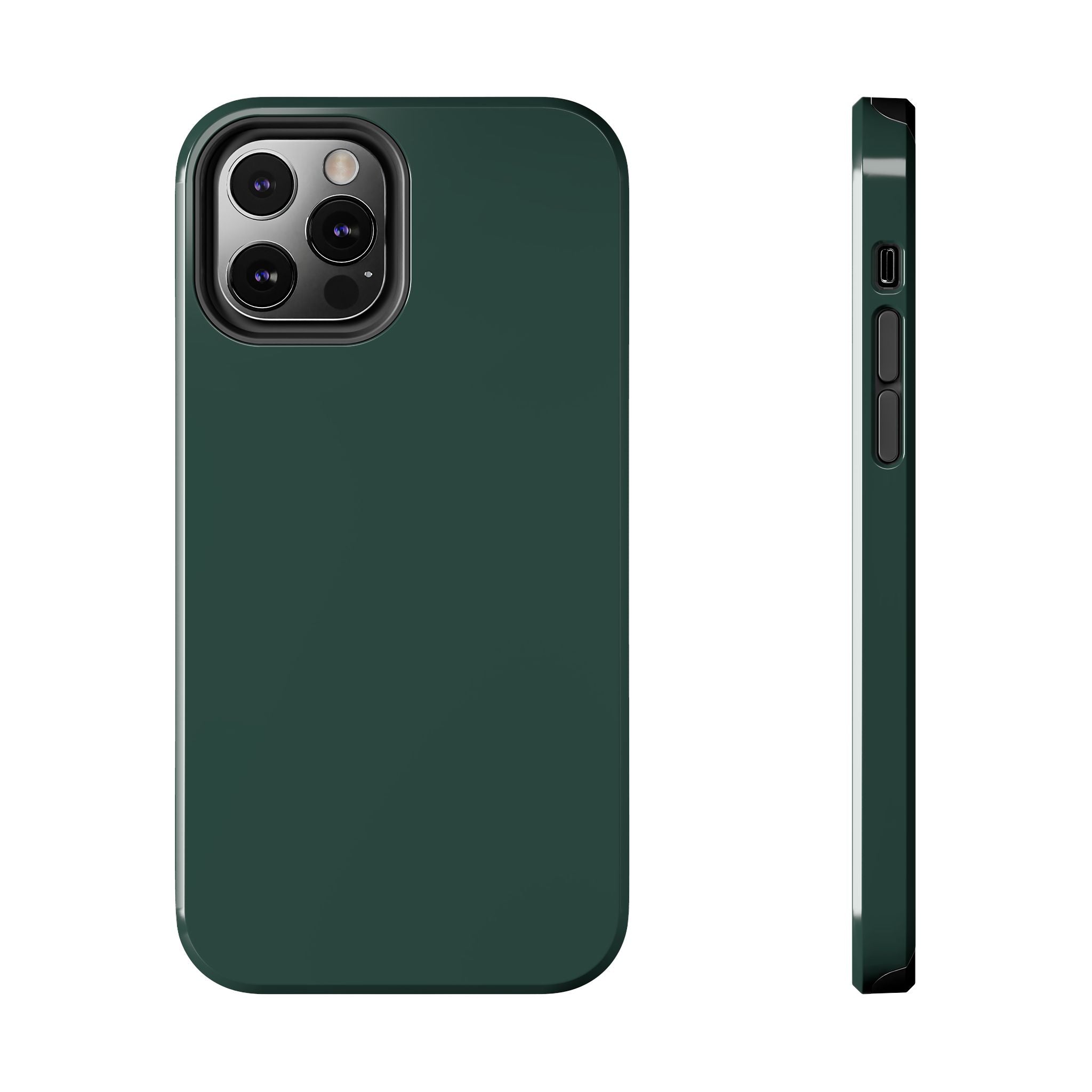 Solid green iPhone 16 case, cute and protective phone cover, Evergreen design for style and durability.