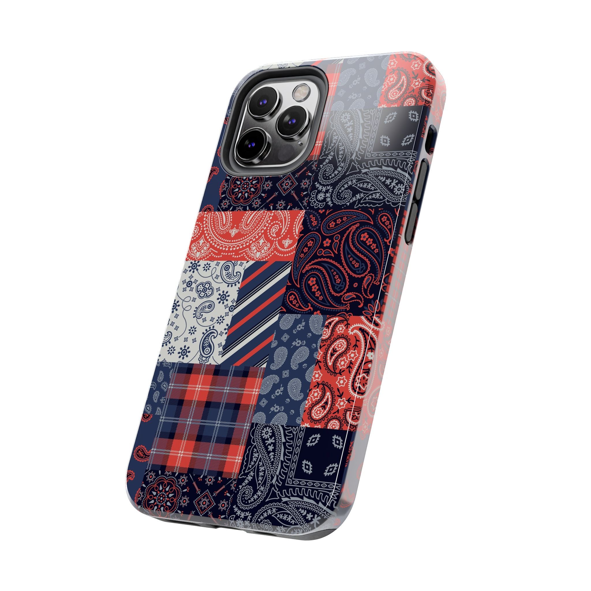 Boho Bandit Bandana Patchwork iPhone 14 Pro Case - Cute, Bookish Phone Case