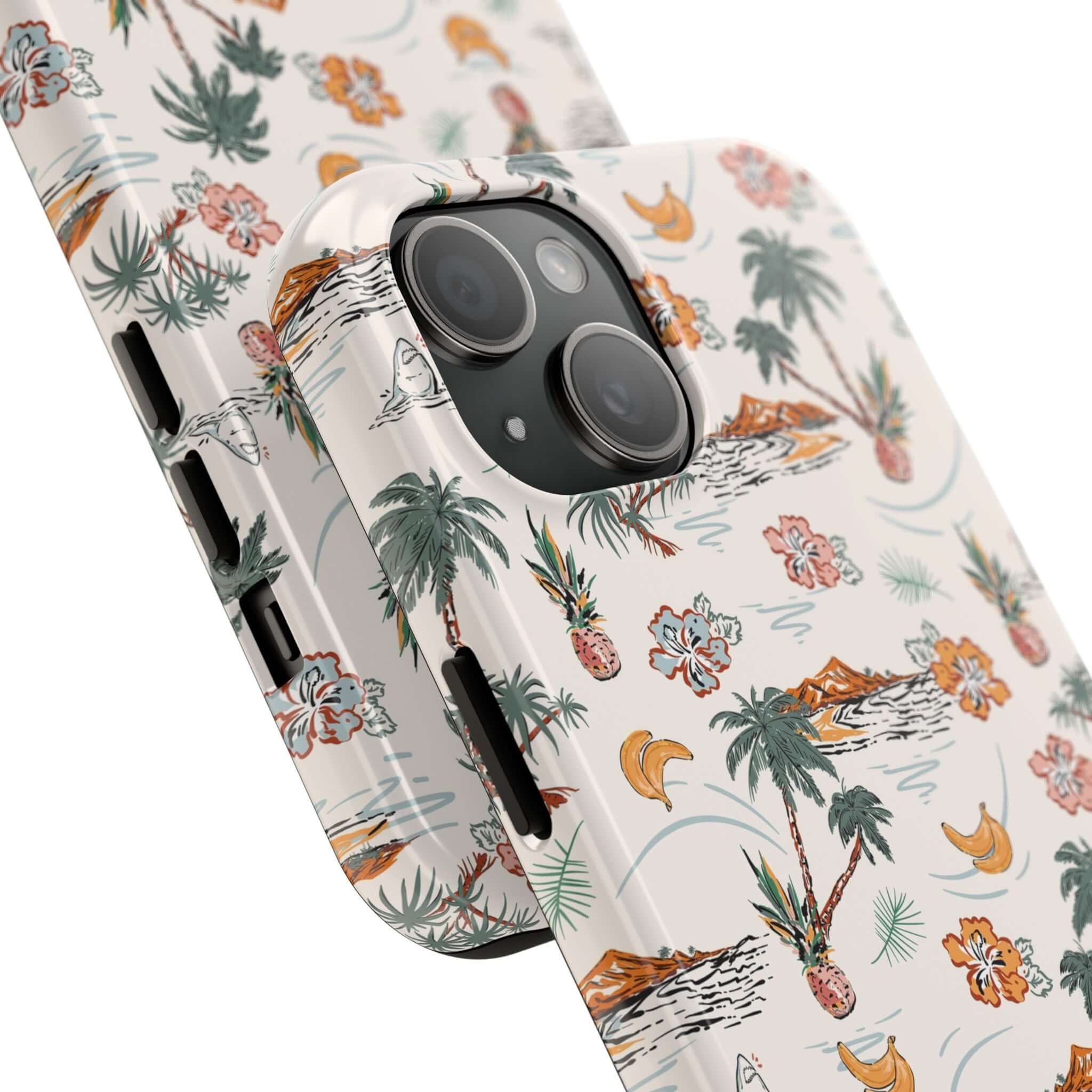 Tropical Vacation Beach Case for iPhone 14 with cute palm tree design offering free shipping