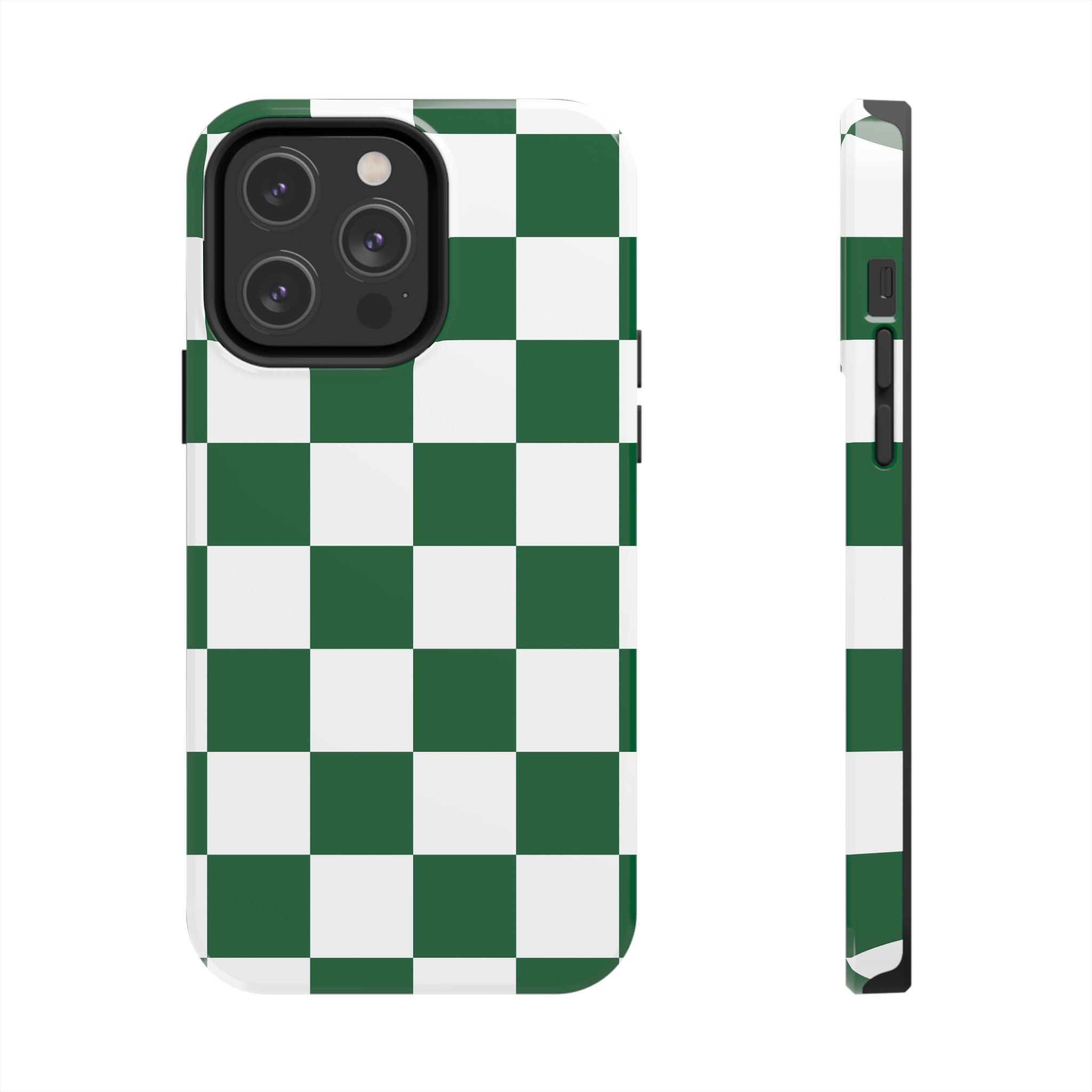 Effortlessly Chic | Green Checkered Case