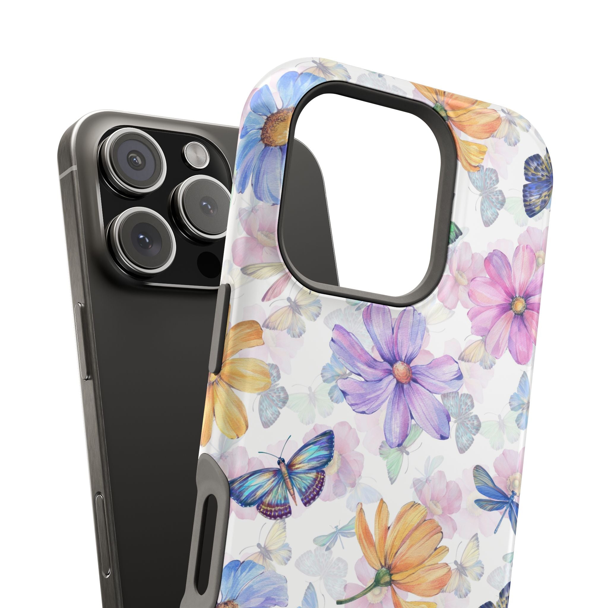 Fluttering Blooms | Watercolor Butterfly Case