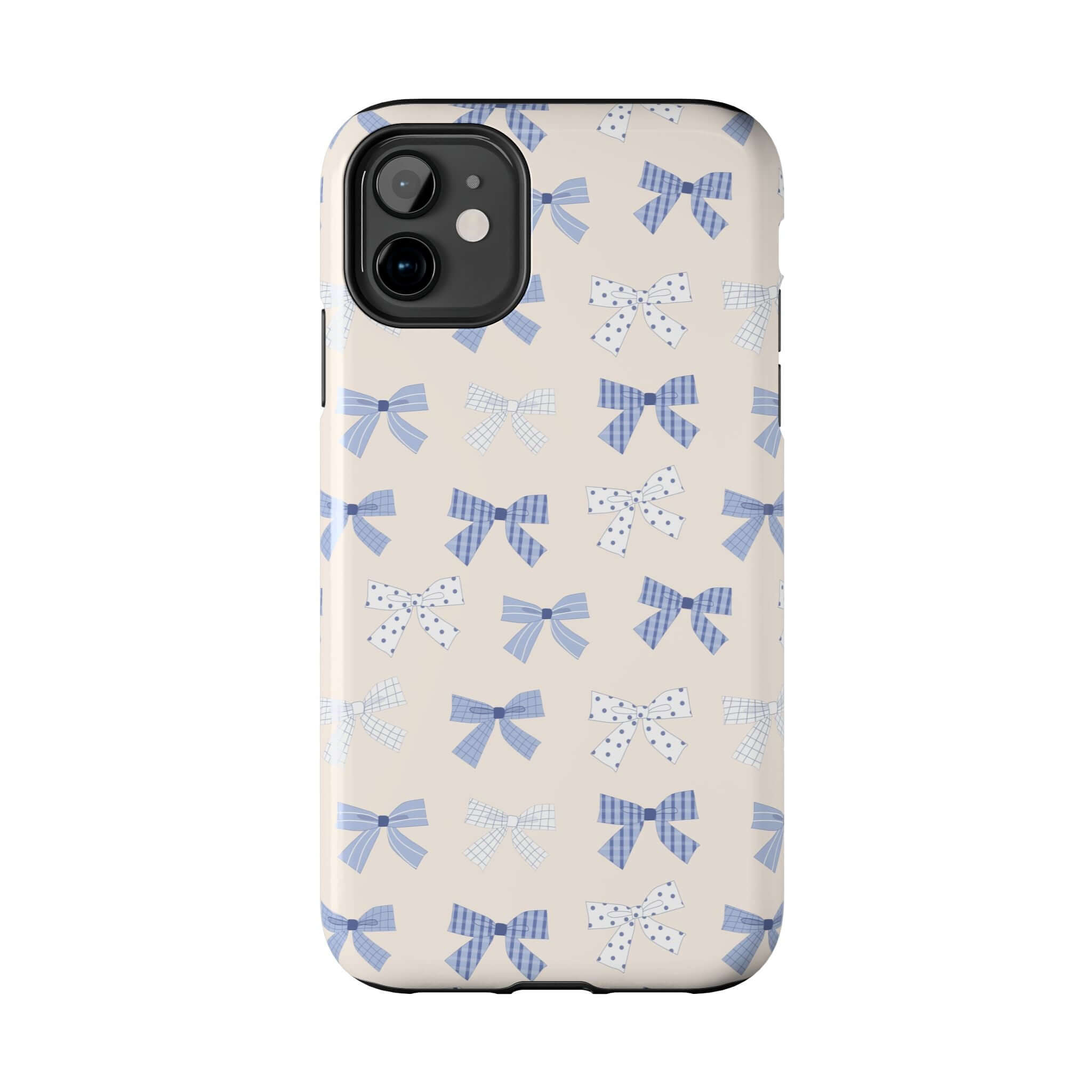 Bride to Be Blue Coquette iPhone 16 Case with Cute Blue Bows, Perfect for a Playful and Fun Phone Accessory