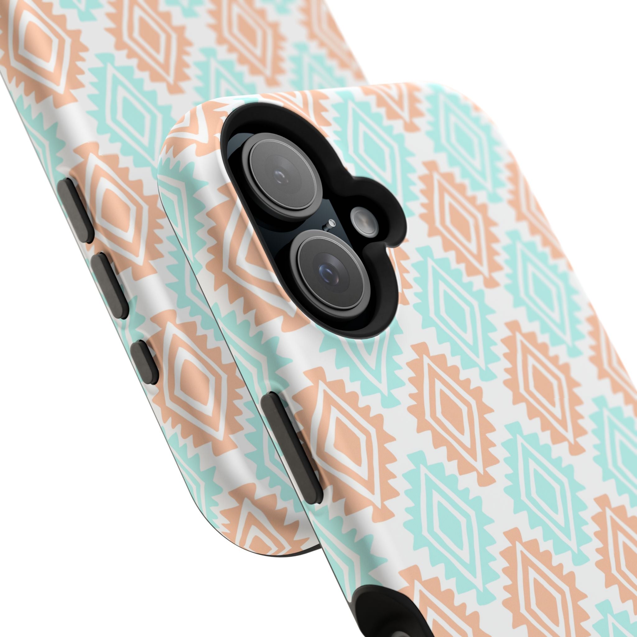 Southwestern MagSafe iPhone Case with funky abstract design and pastel colors, perfect cute phone cover for a stylish look