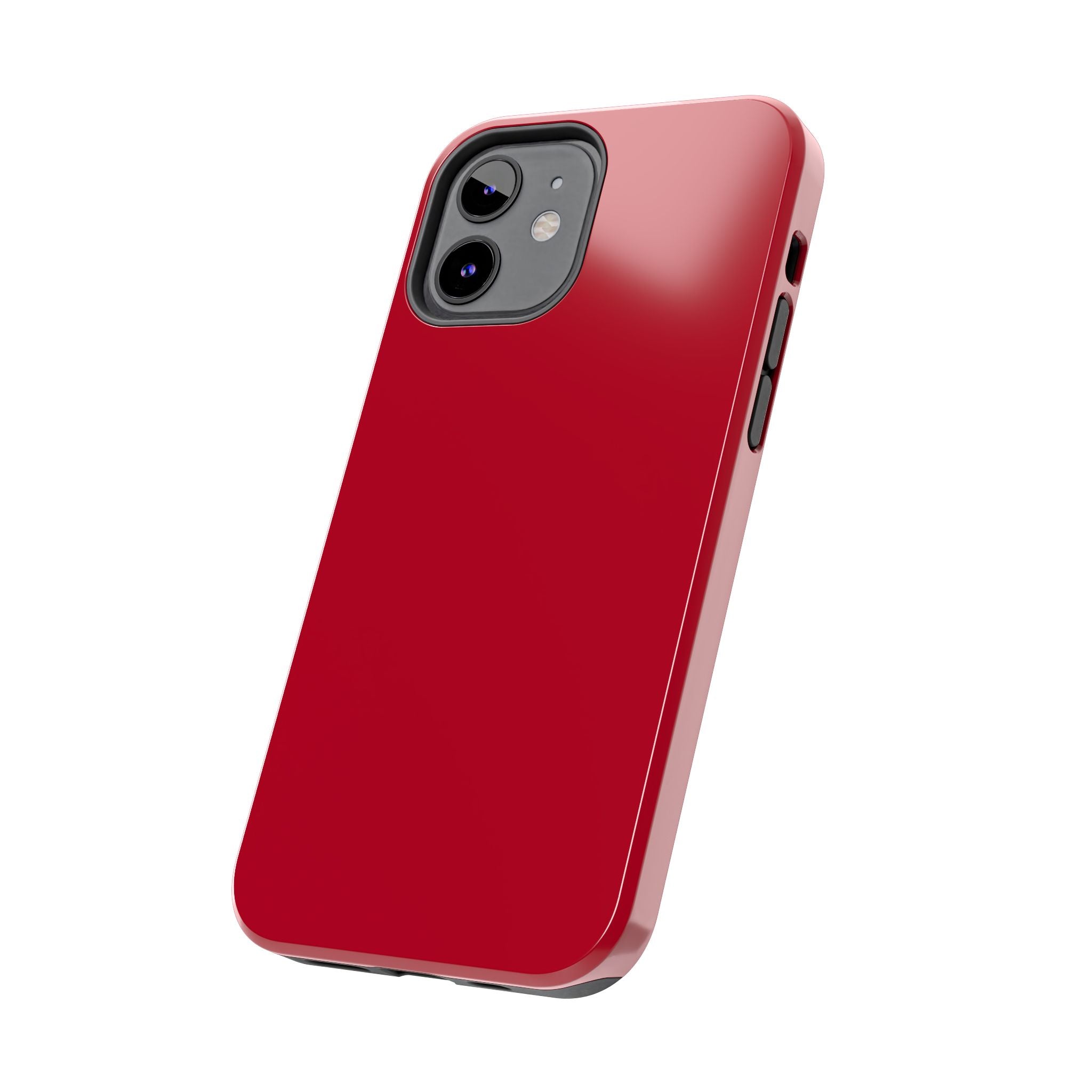 Solid red Candy Apple phone case, compatible with iPhone 16, offering stylish protection and a cute appearance.