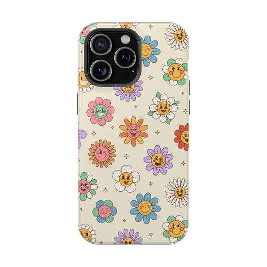Groovy Blooms MagSafe Tough Case - Phone Case For