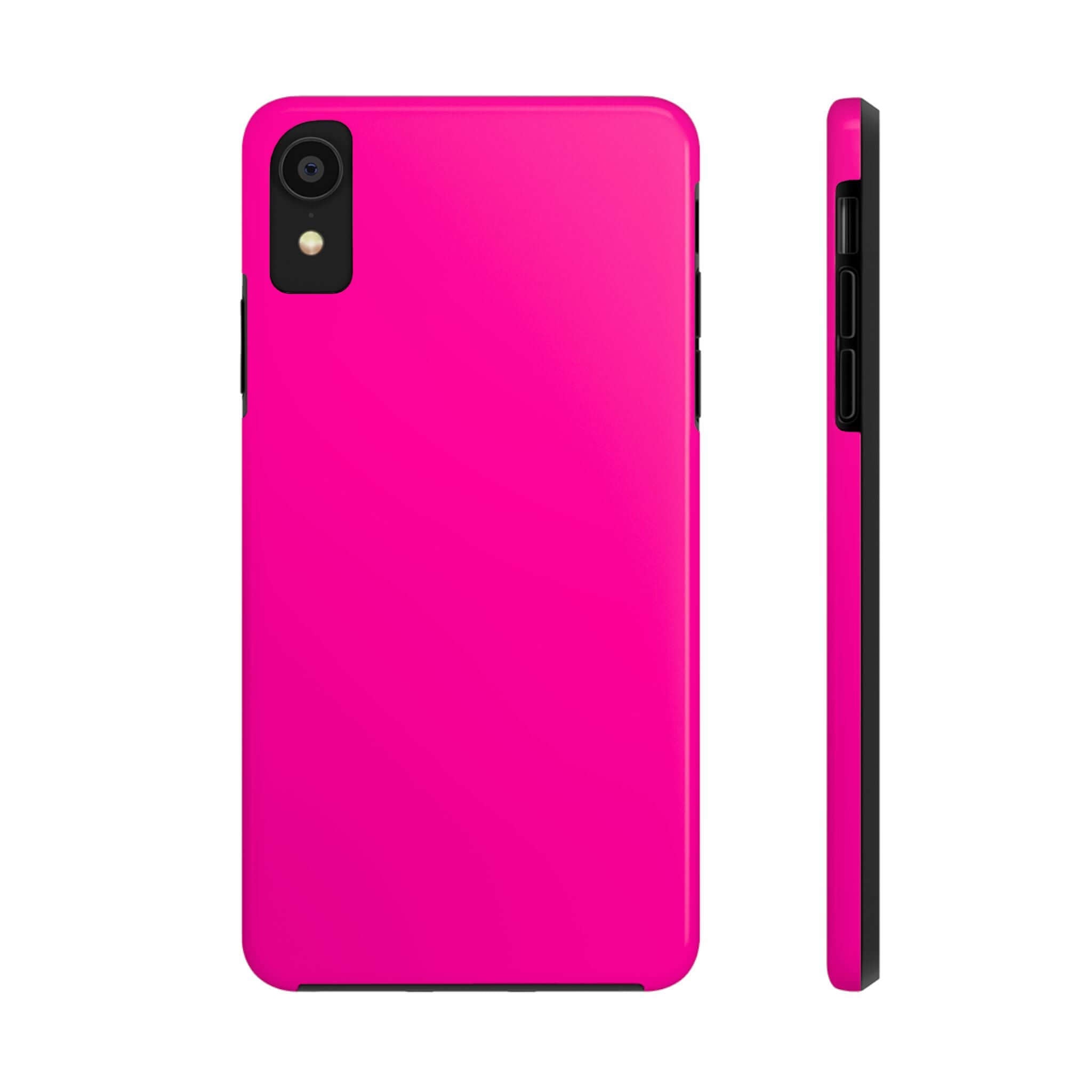 Neon pink iPhone case from the cutest phone case website, offering free shipping.