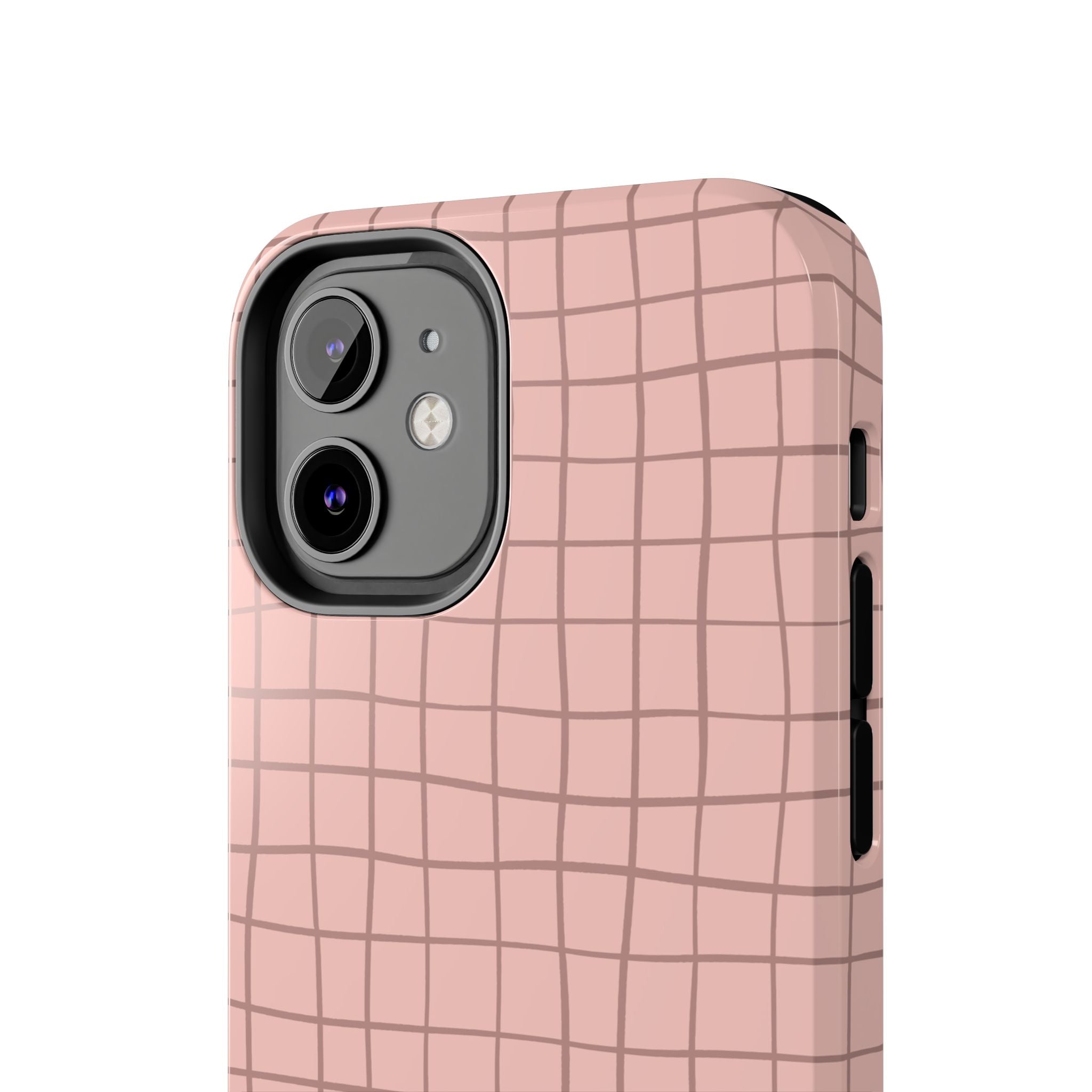 Blush Grid Pink Abstract iPhone Case with Free Shipping - Cute Custom Phone Cover for iPhone