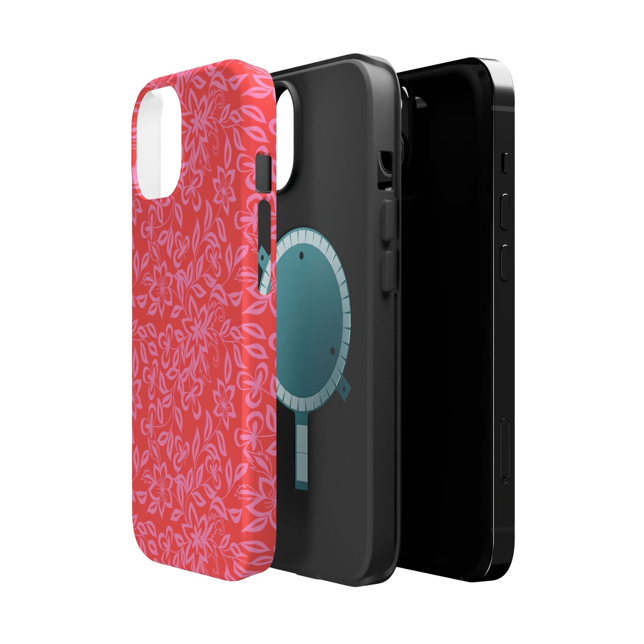 Love Blooms | Red Floral Case