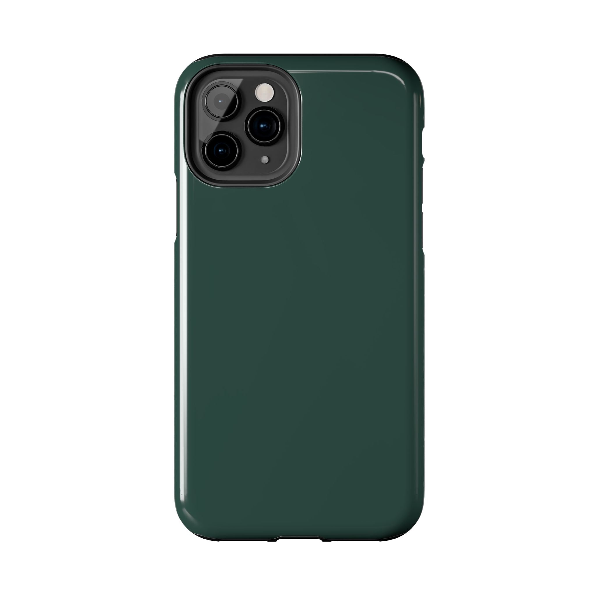 Solid green iPhone 16 phone case, cute and protective Evergreen cover.