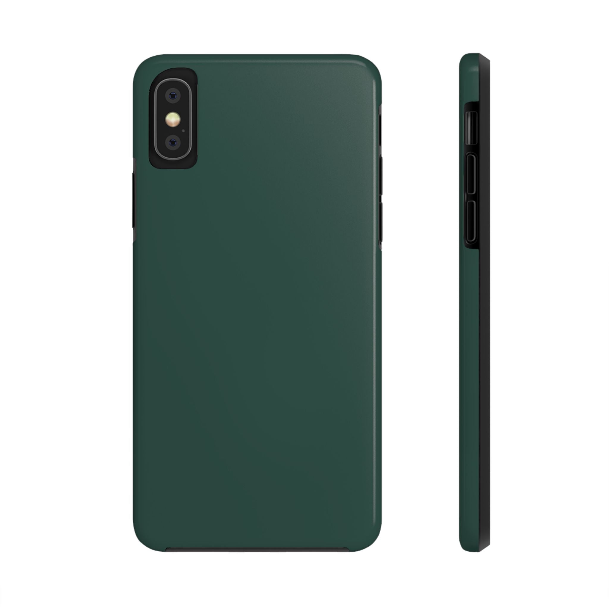 Solid green iPhone 16 case, cute phone cover providing protection and style, Evergreen design.