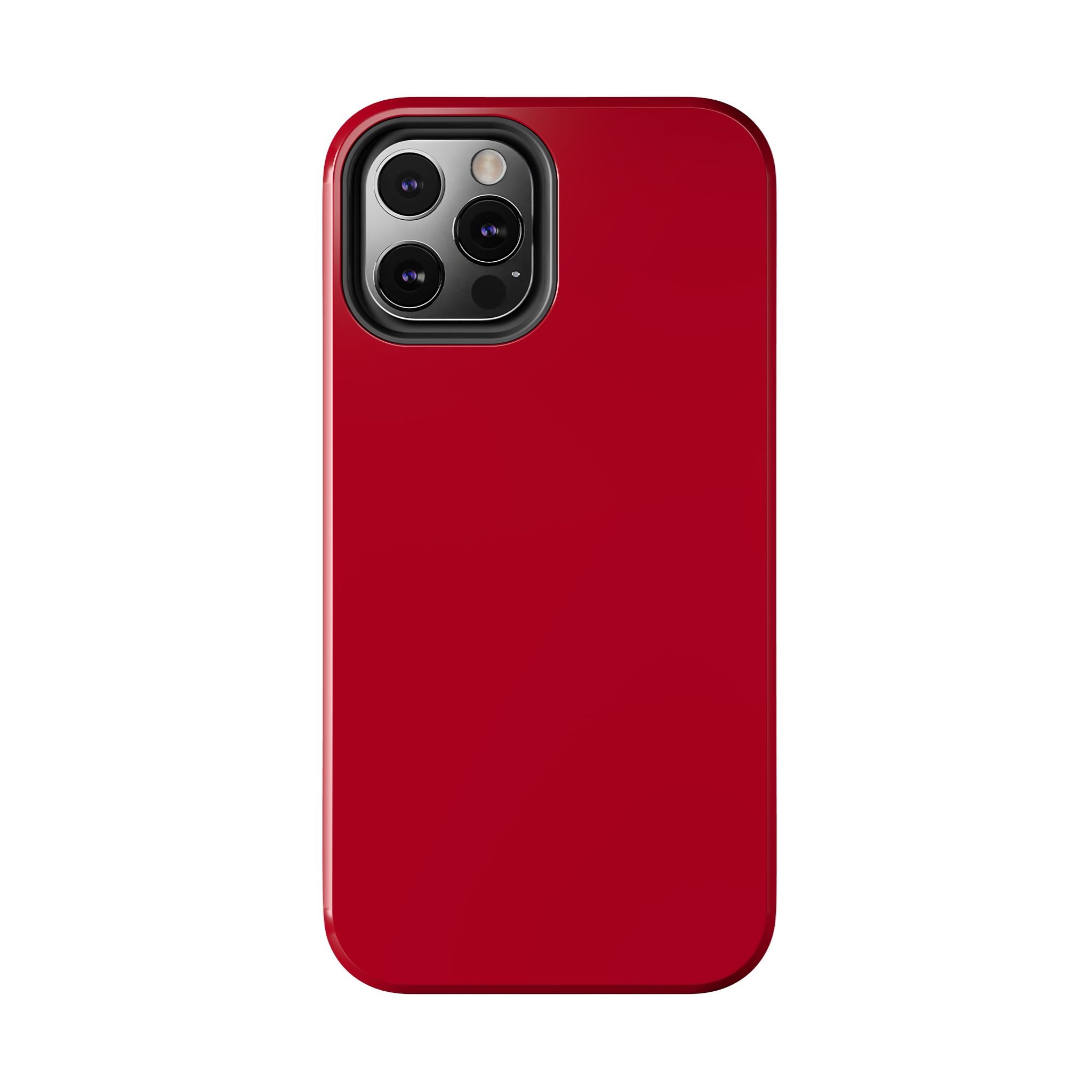 Candy Apple Solid Red iPhone 16 Case, cute phone cover providing style and protection