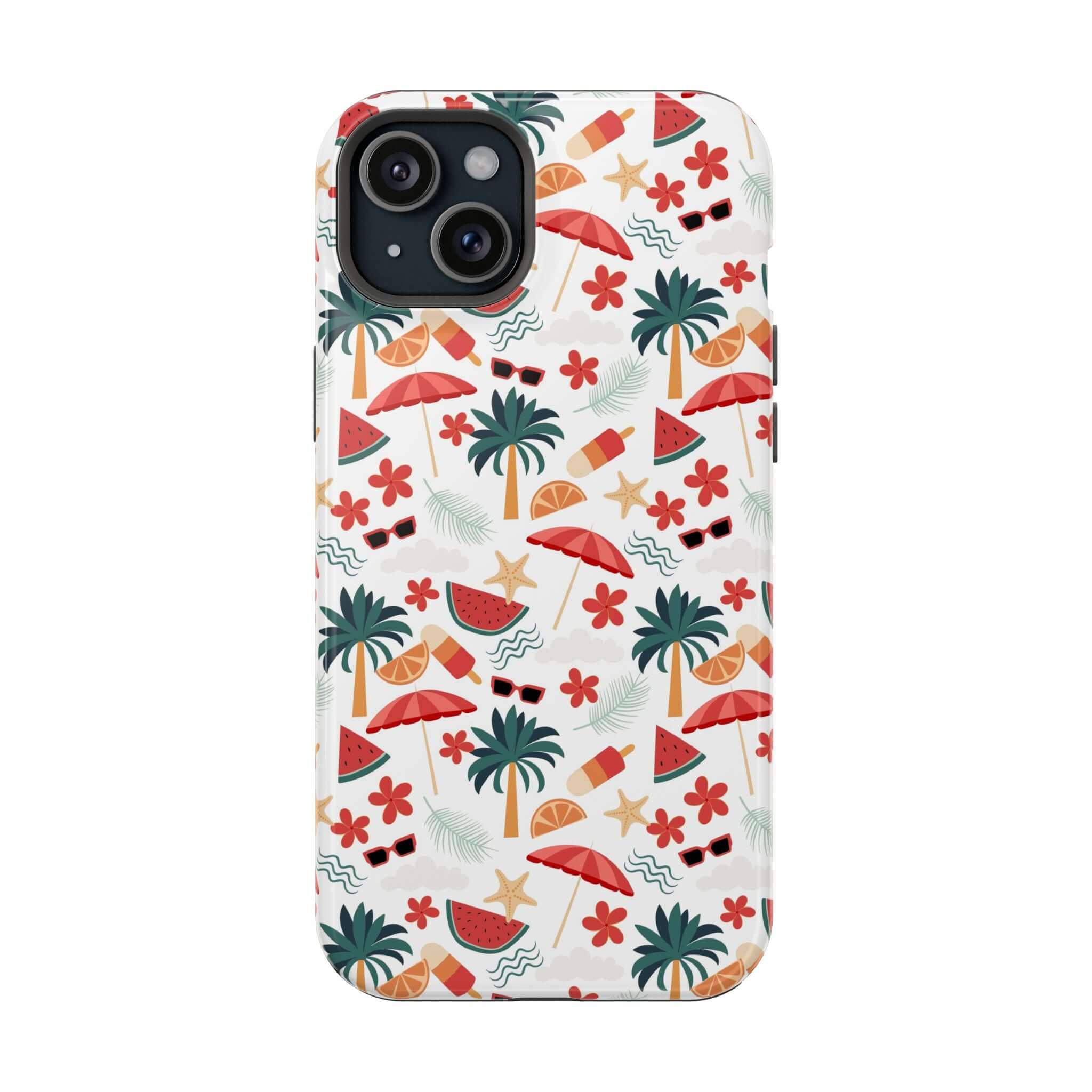 Cute iPhone 14 summer beach case with playful design offering free shipping