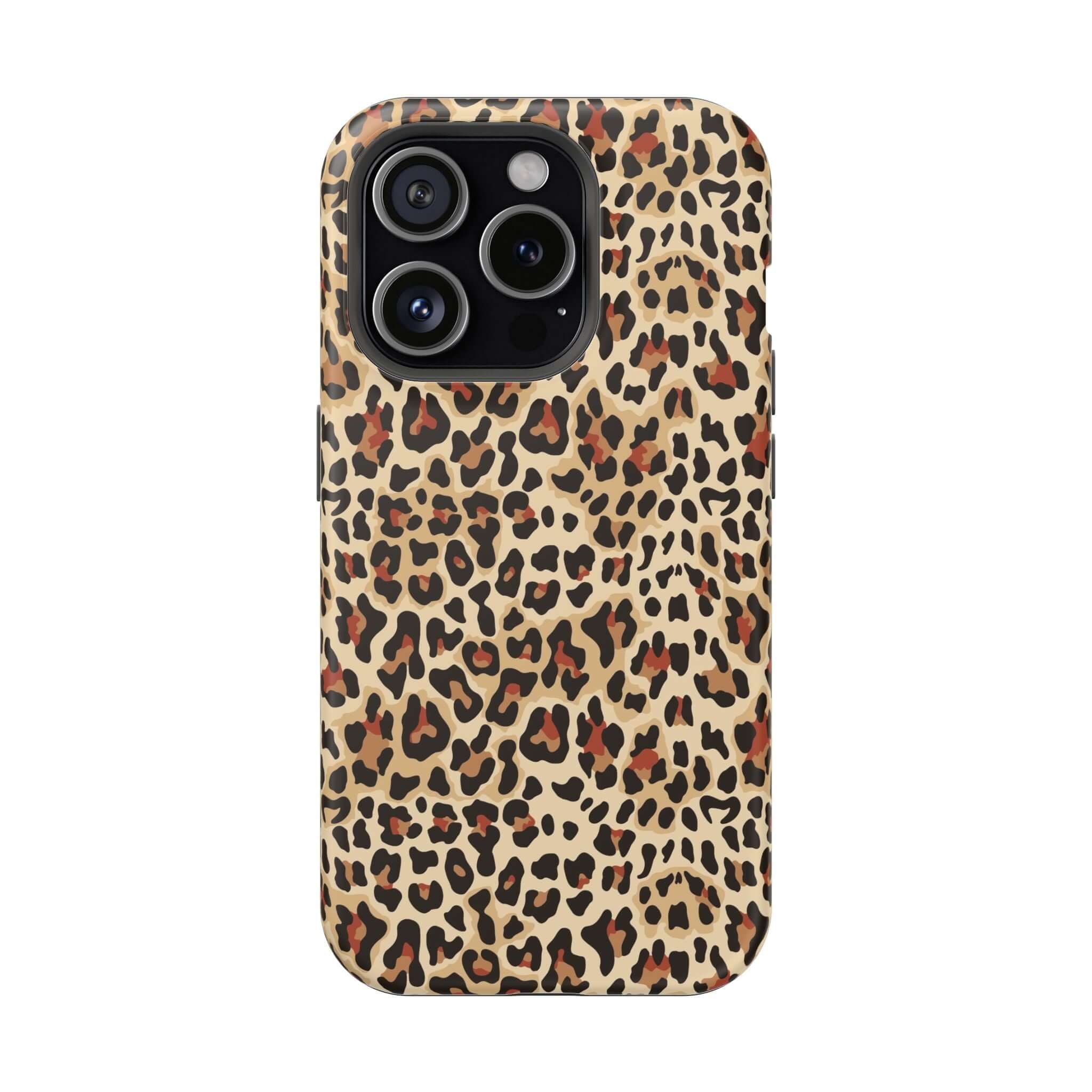 Wildly Chic leopard print MagSafe phone case, colorful and abstract design for iPhone protection, cute and stylish accessory.