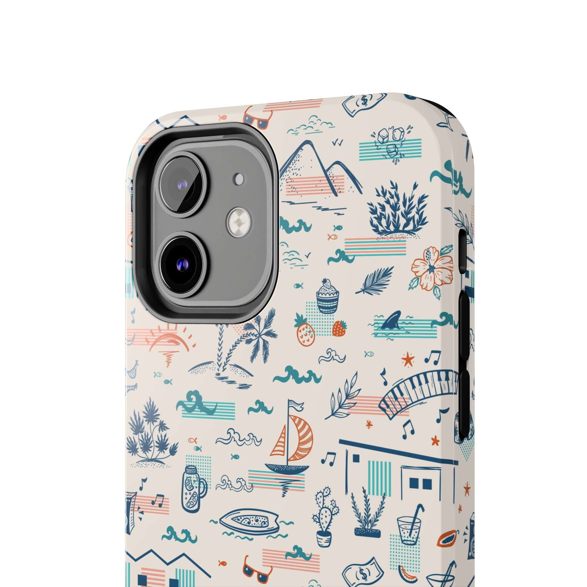 Forever on Vacation summer fun iPhone case with colorful beach and vacation-themed design for iPhone 14 Pro Max and Samsung S23