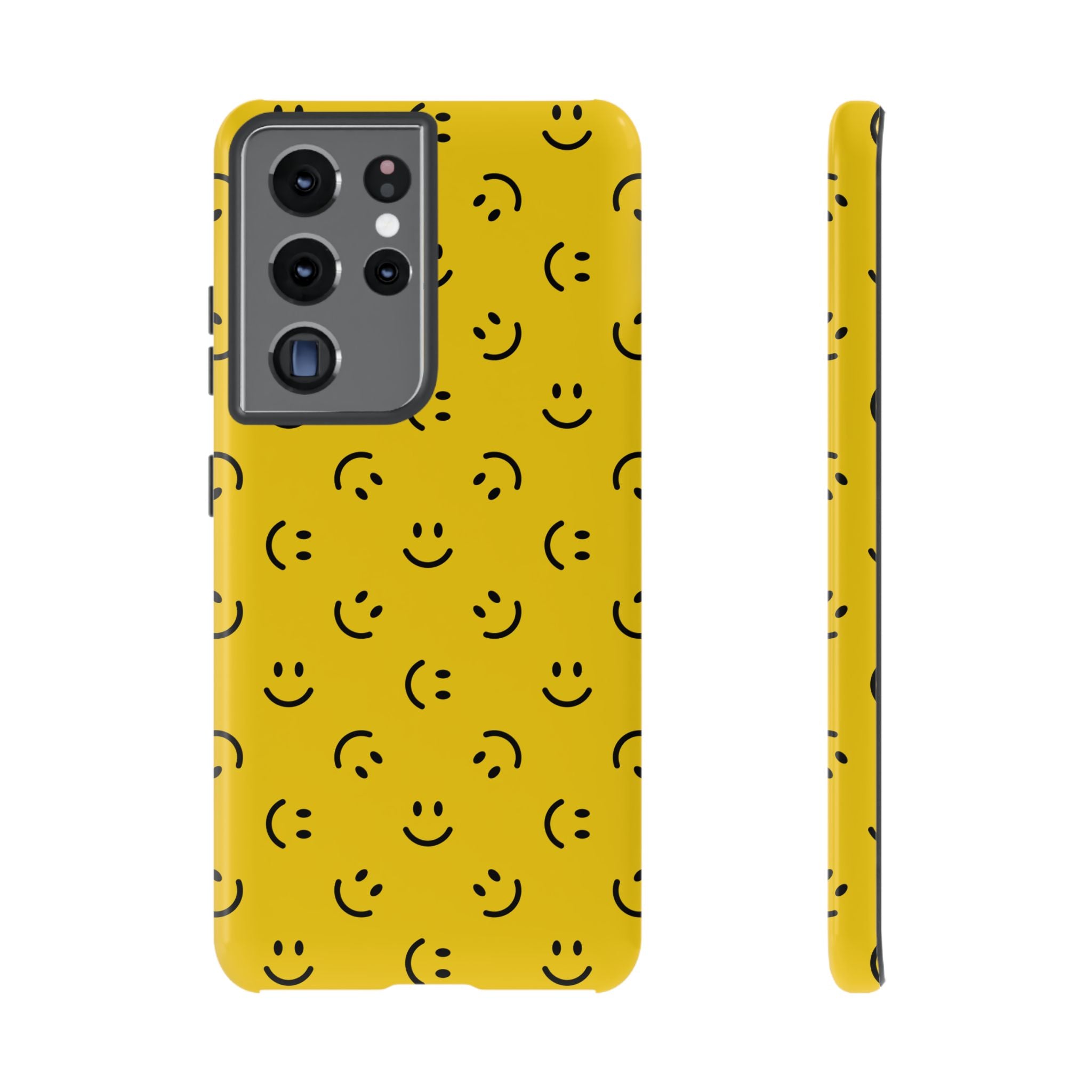 No te preocupes, sé feliz | Estuche sonriente amarillo