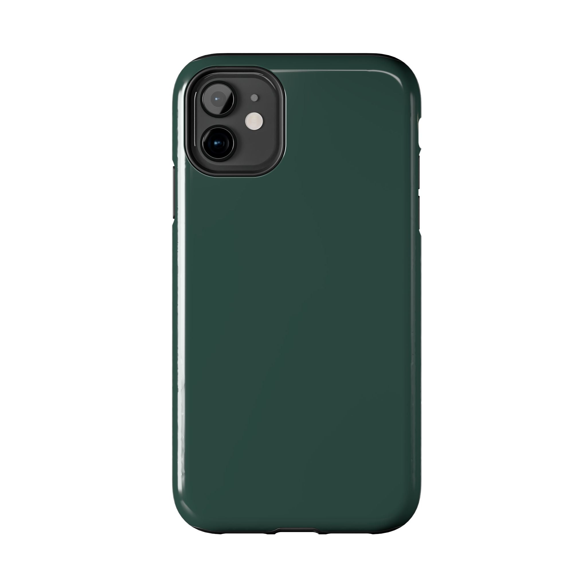 Solid green iPhone 16 case offering cute protection, Evergreen phone cover for stylish and durable design.