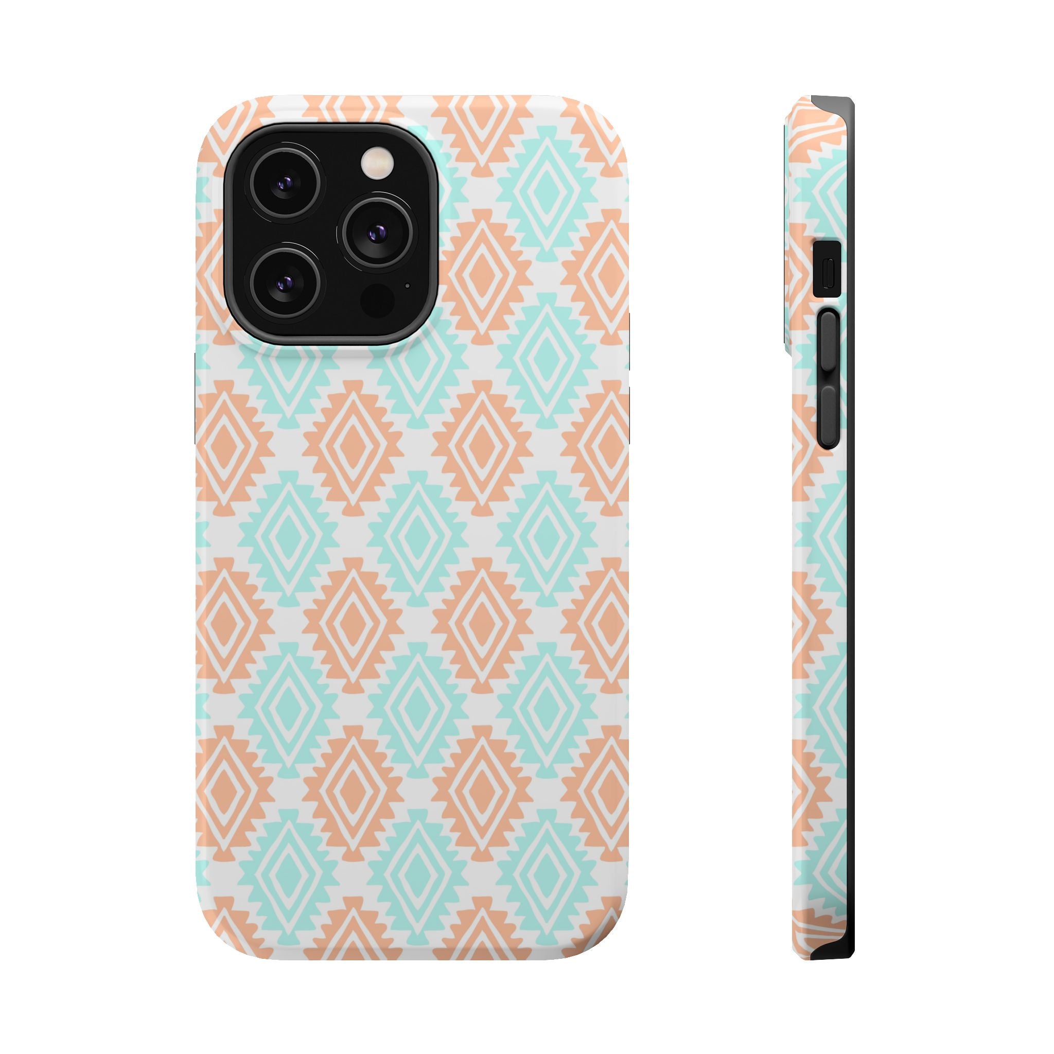 Southwestern MagSafe iPhone Case with funky floral design, cute and functional phone cover, Desert Dreamer style.