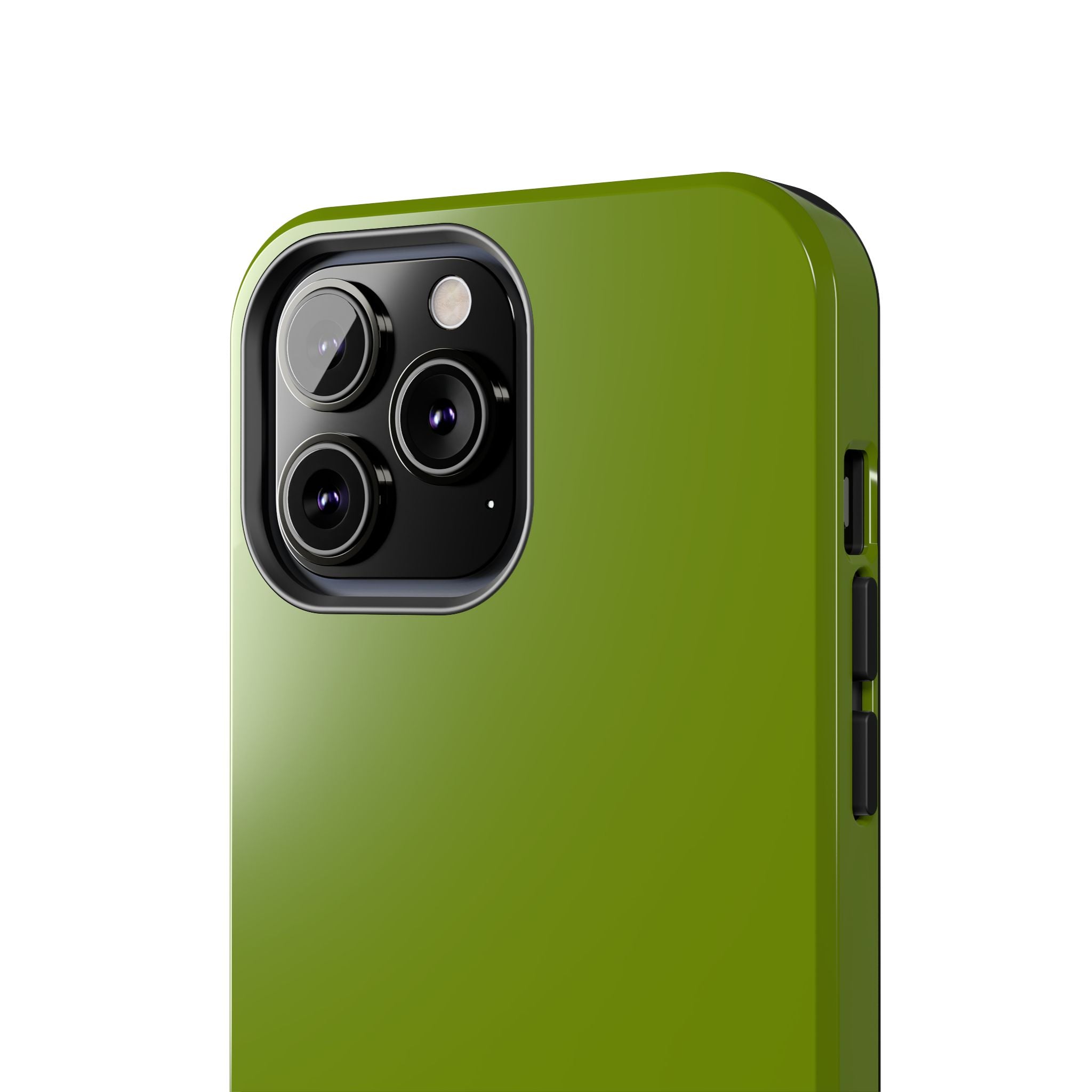 Solid green Matcha Tea iPhone case featuring a cute and protective design, ideal for adding flair and preventing scratches.