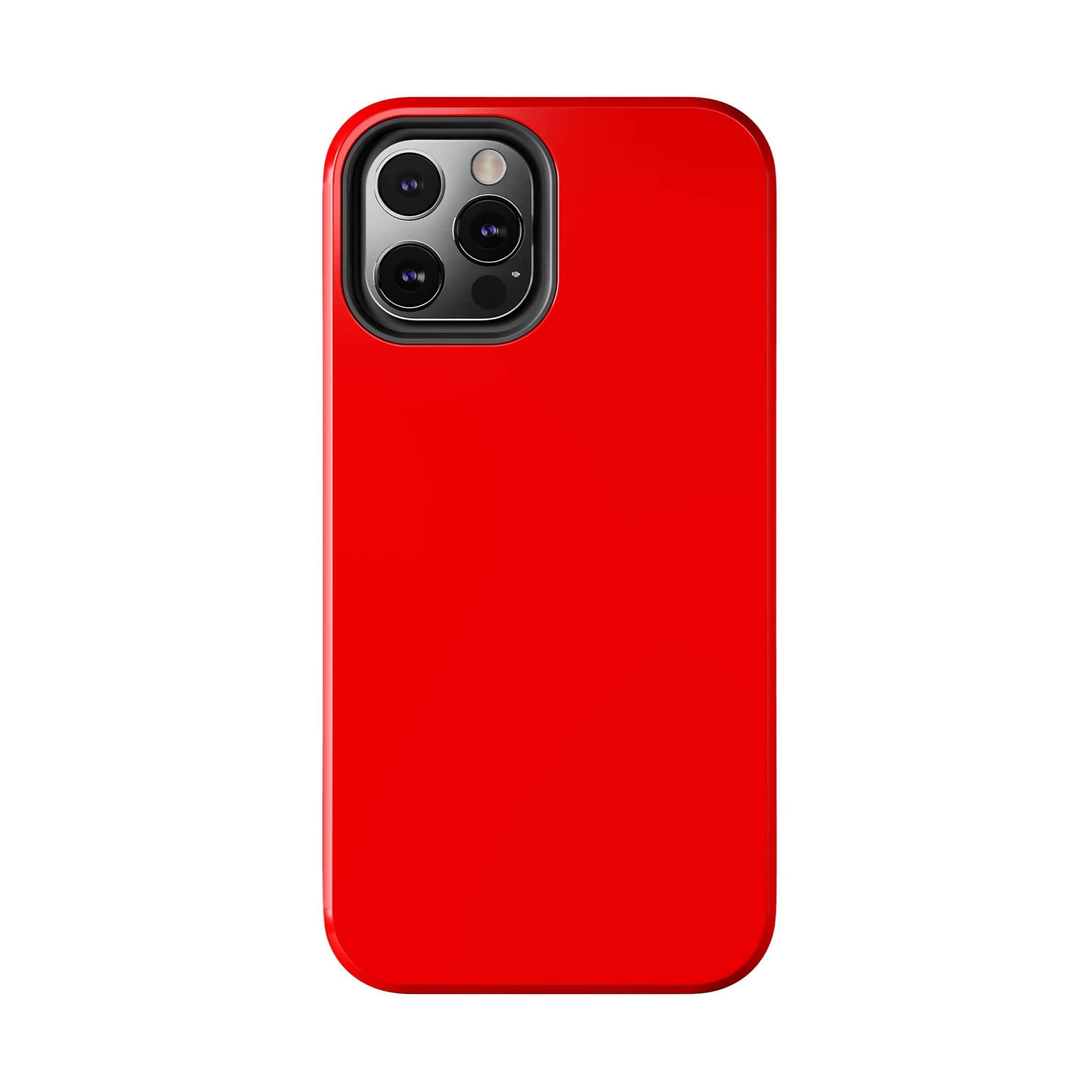 Neon red iPhone case from cute case website with free shipping, perfect for those looking for cute and functional pink phone cases.