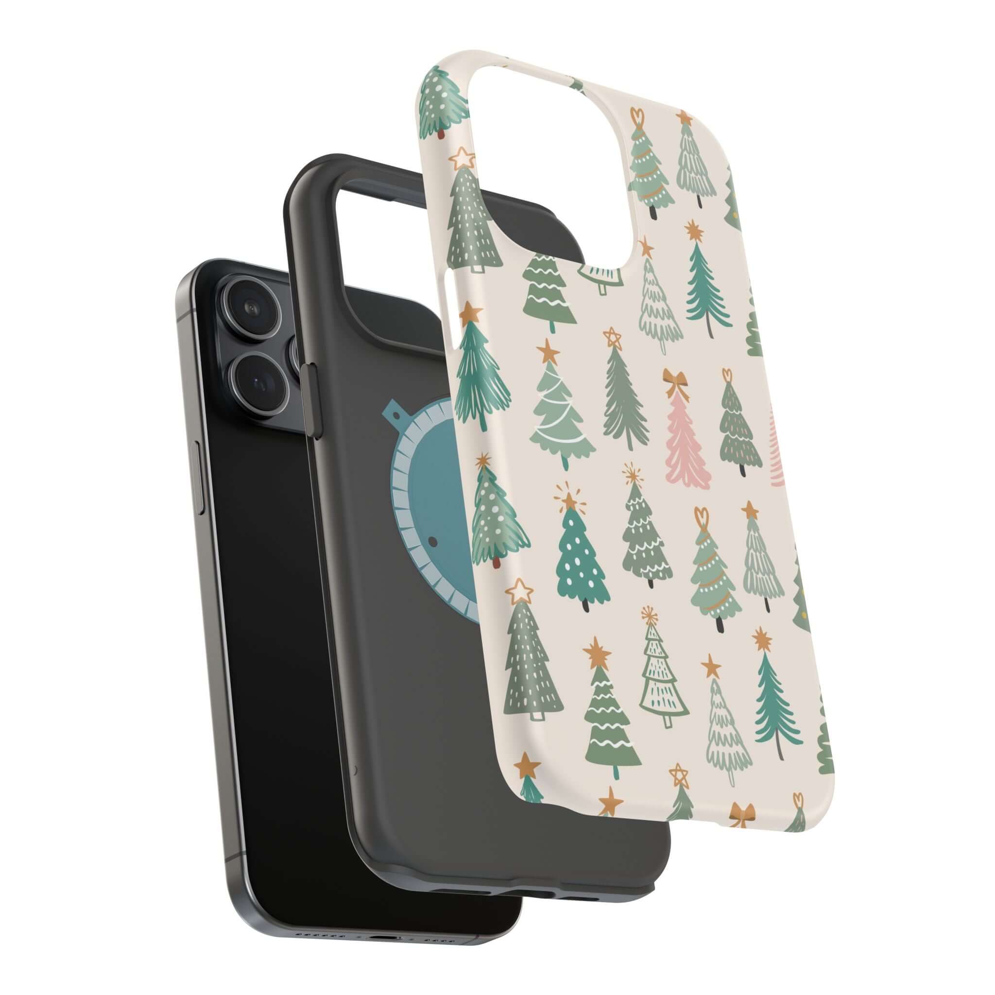 Festive O Christmas Tree MagSafe Case with holiday design, perfect Xmas phone cover for a cute and protective holiday case.