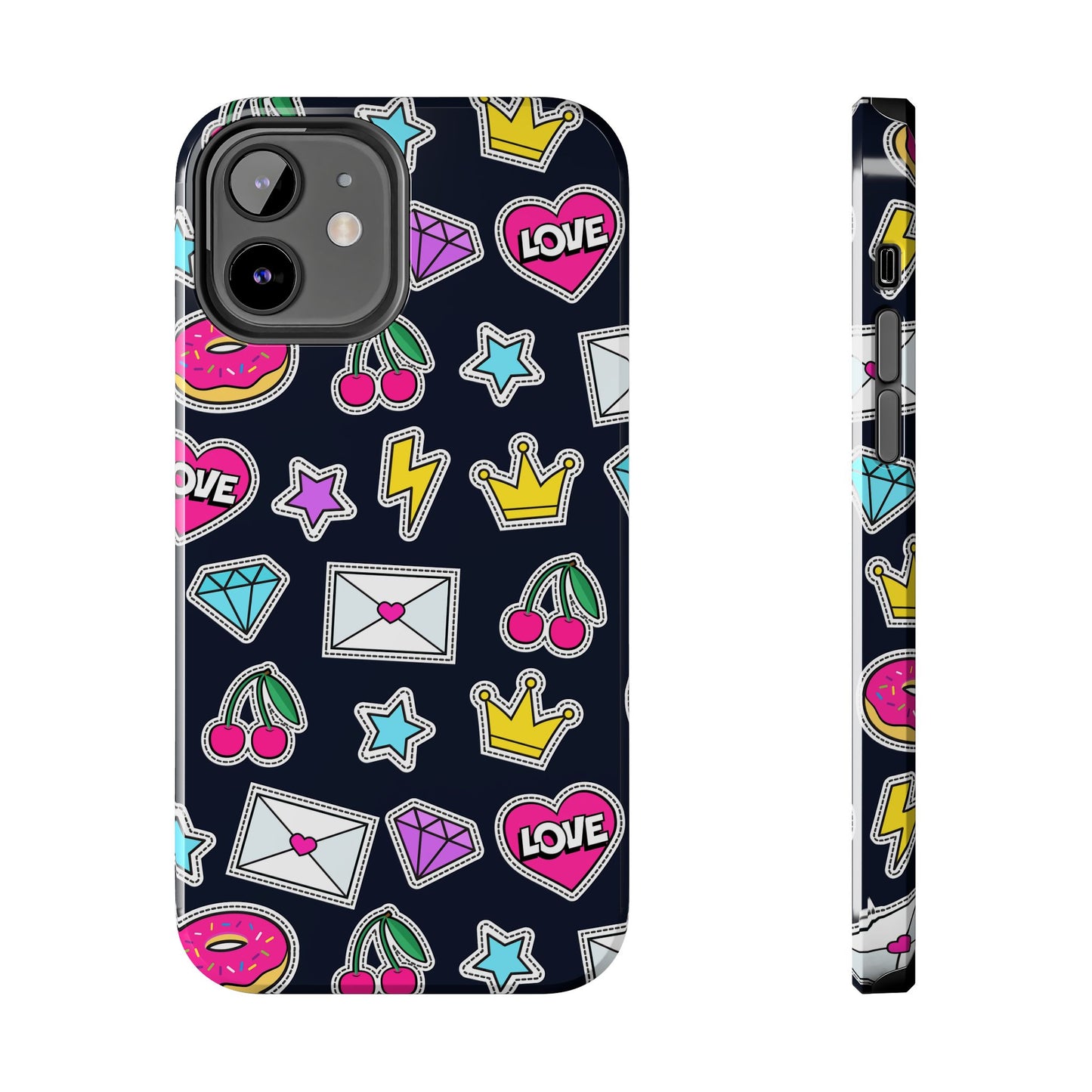 Cute Stickers | Black Case