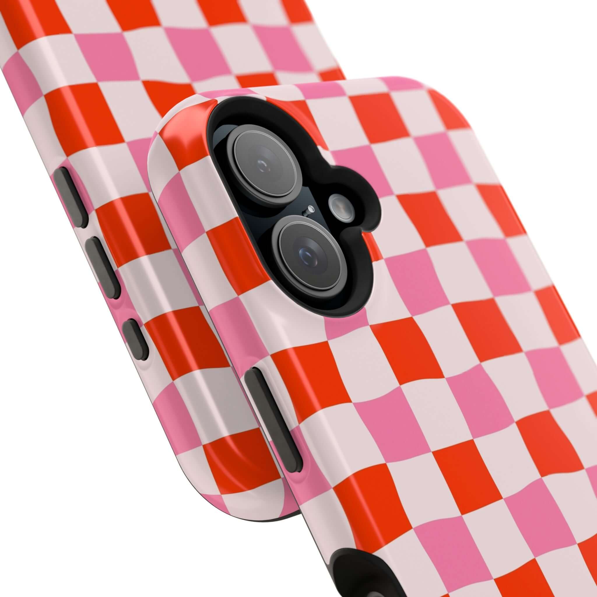 Love Check | Pink Checkered Case